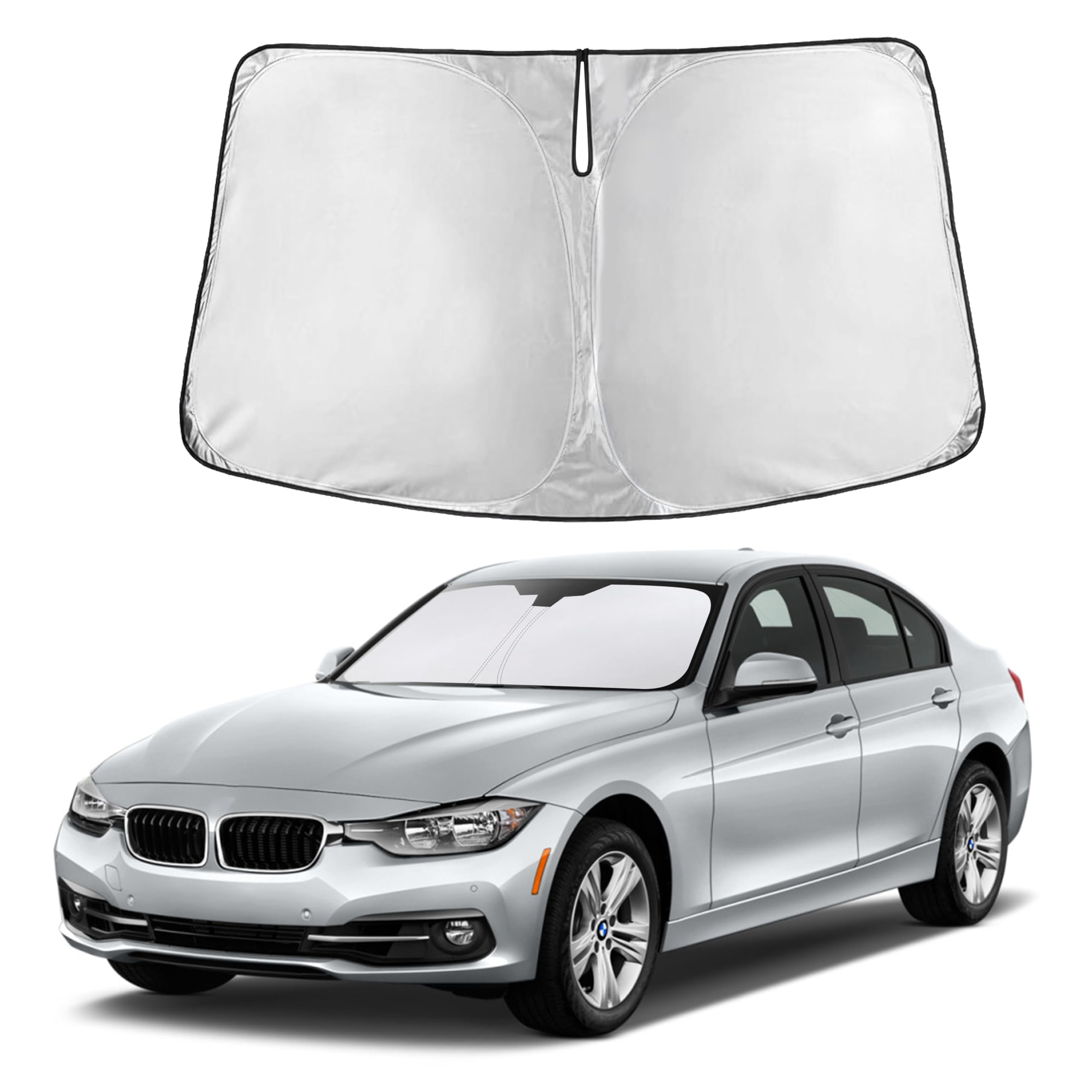Front Windshield Sun Shade & Car Window Sun Visor