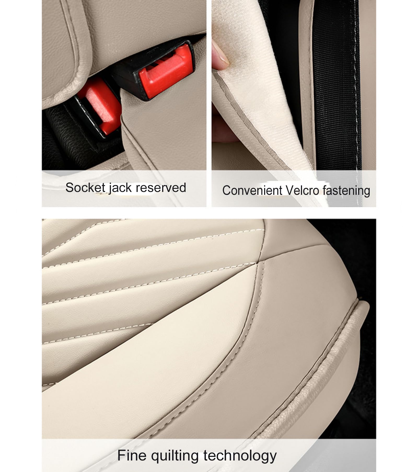 Waterproof PU Leather Full-Set Car Seat Covers for Pets