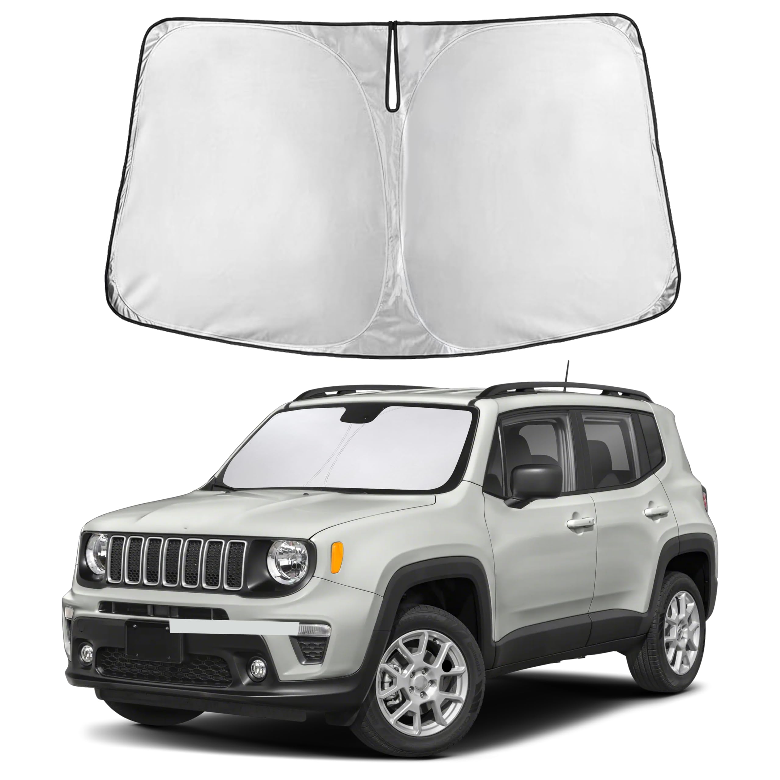 Front Windshield Sun Shade & Car Window Sun Visor