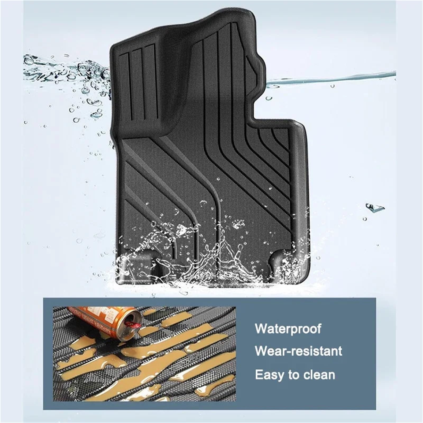Black TPE Waterproof Floor Mats for Lixiang MEGA 2024