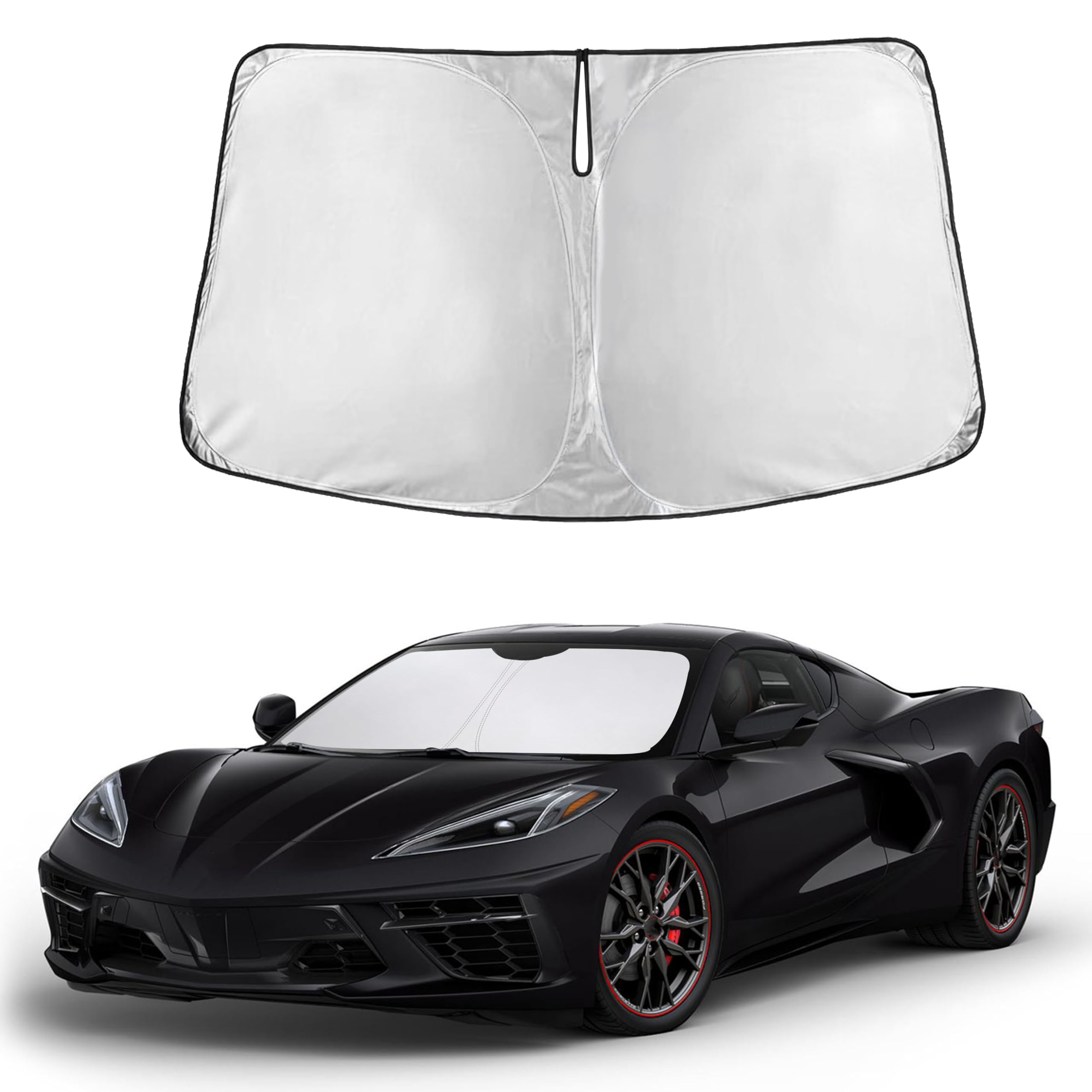 Front Windshield Sun Shade & Car Window Sun Visor