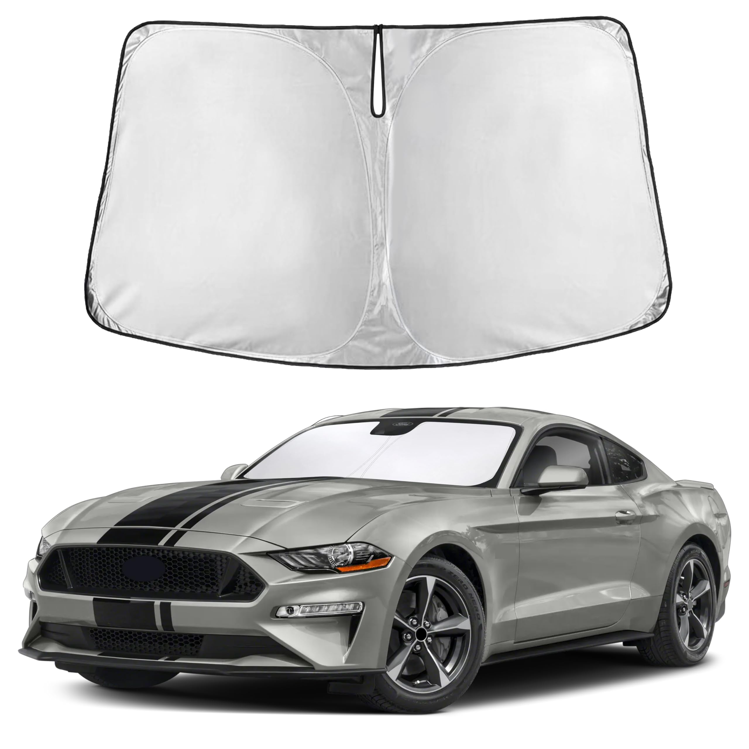 Front Windshield Sun Shade & Car Window Sun Visor
