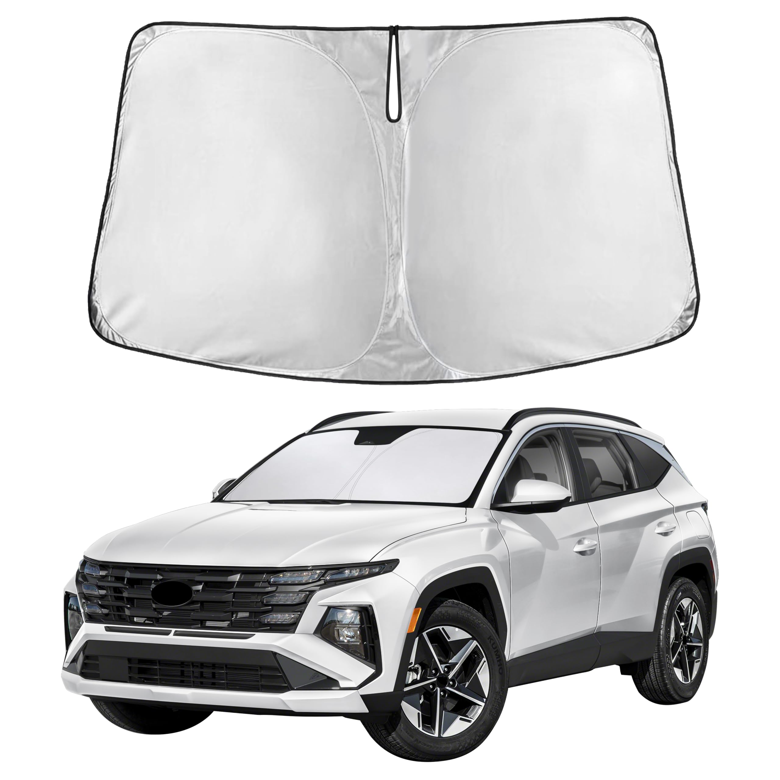 Front Windshield Sun Shade & Car Window Sun Visor