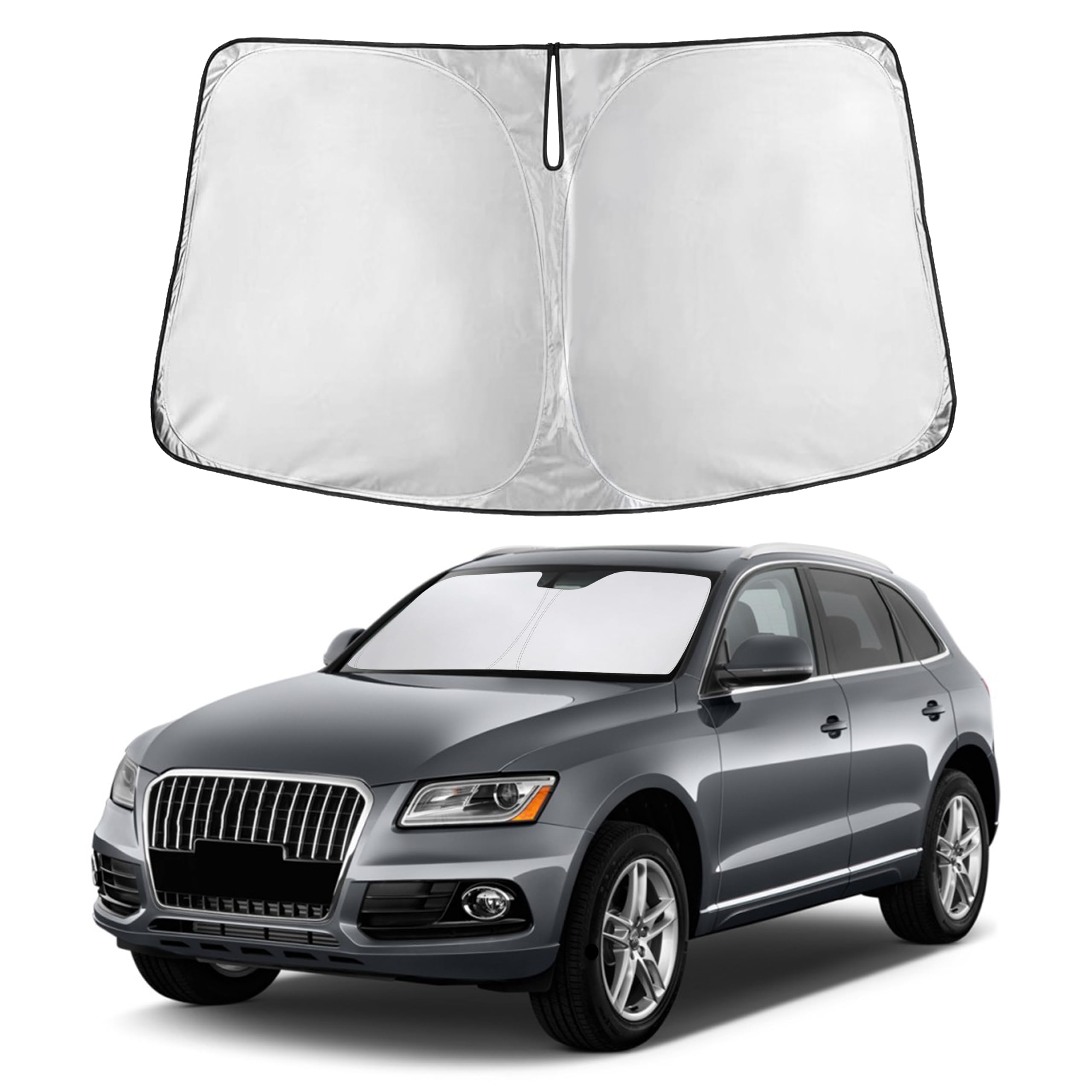 Front Windshield Sun Shade & Car Window Sun Visor
