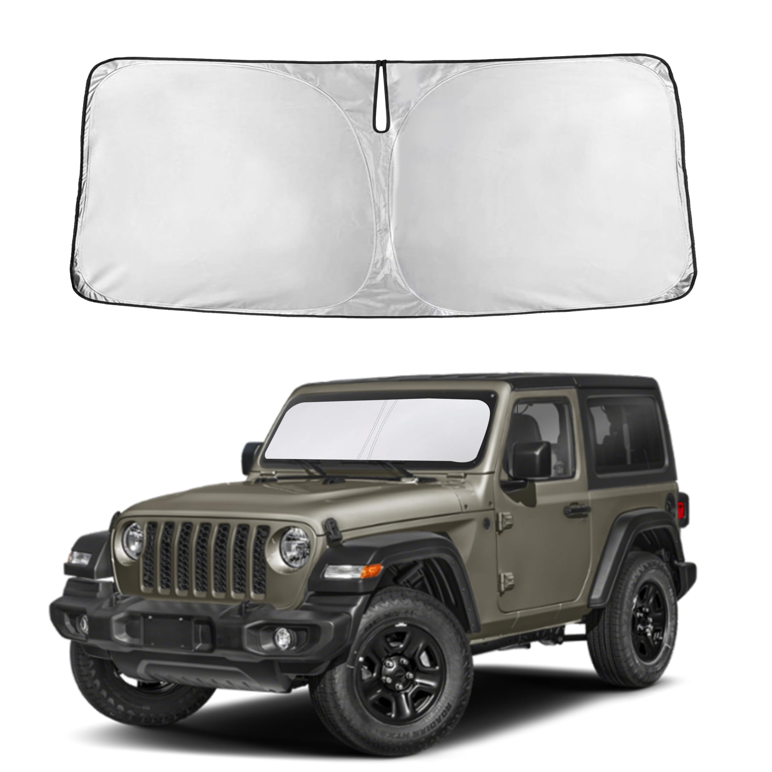 Front Windshield Sun Shade & Car Window Sun Visor
