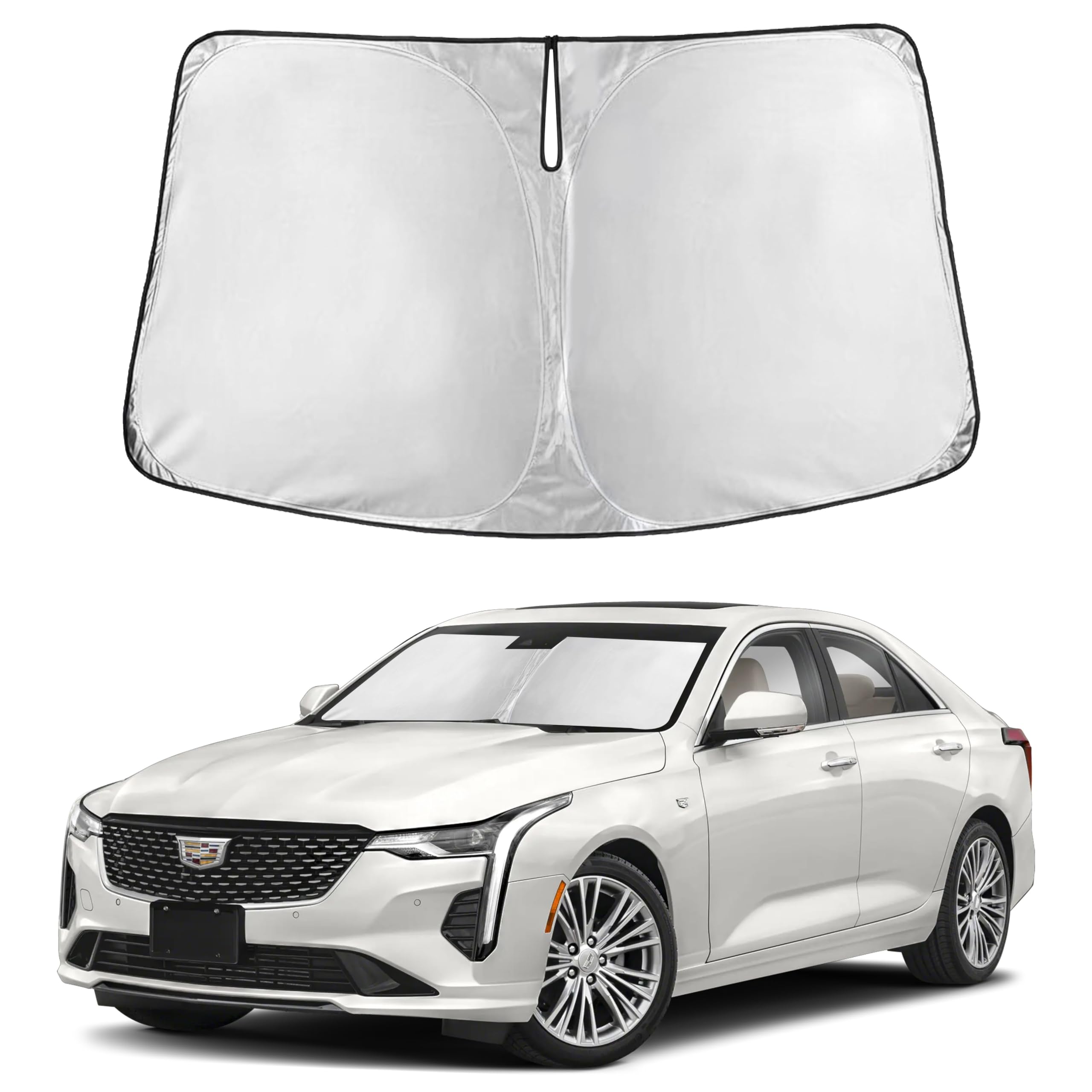 Front Windshield Sun Shade & Car Window Sun Visor