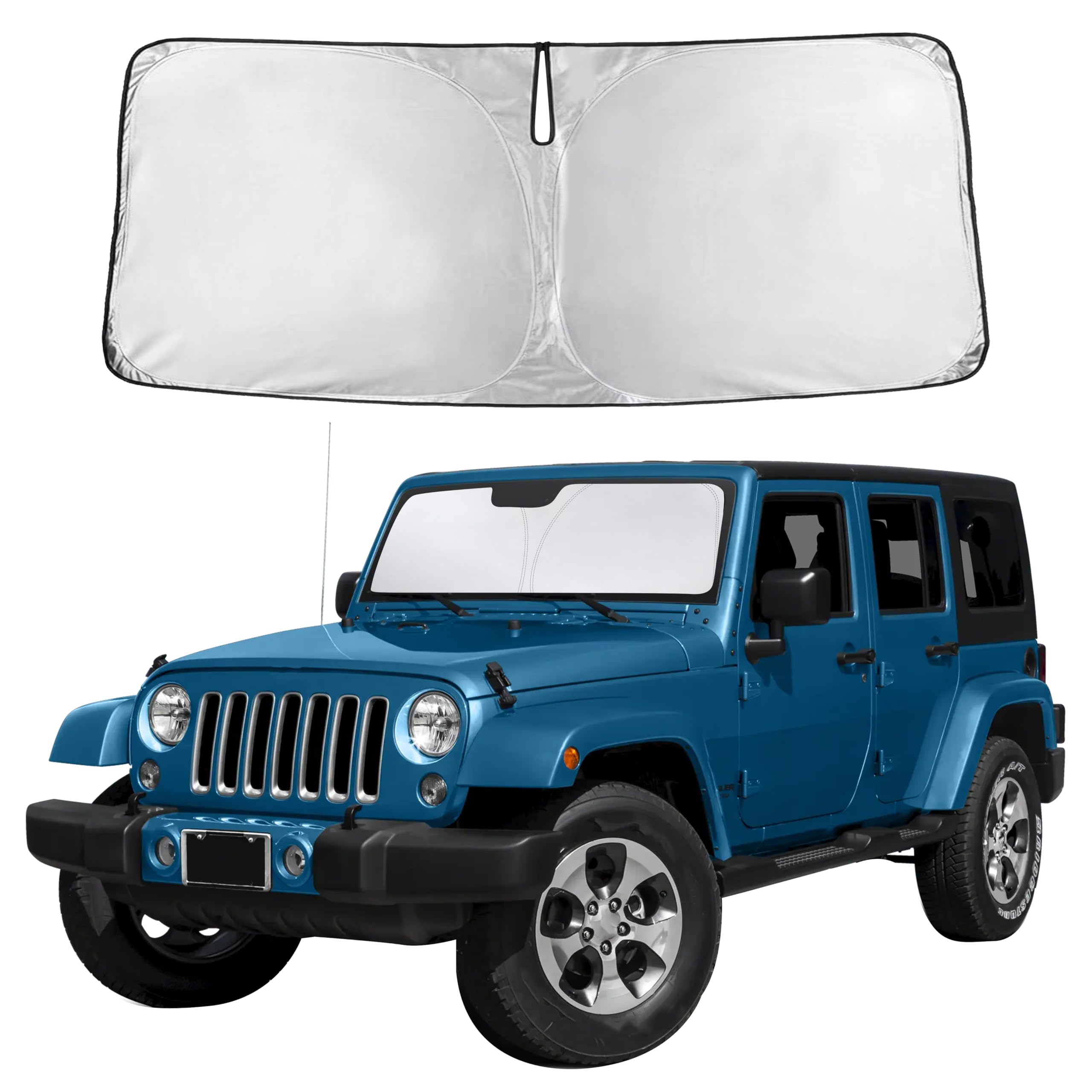 Front Windshield Sun Shade & Car Window Sun Visor