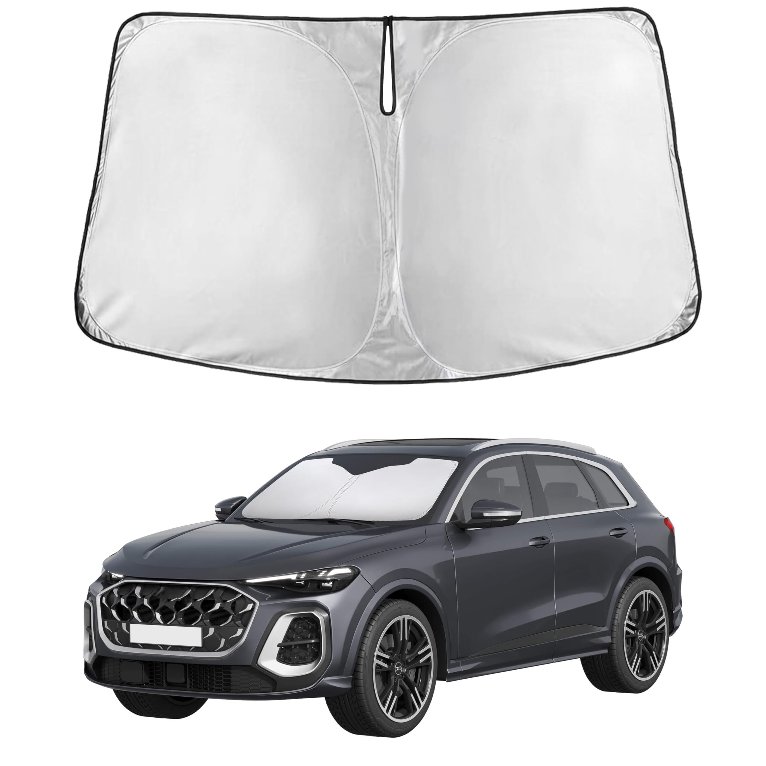 Reflective RV Windshield Sunshade for UV & Heat Protection