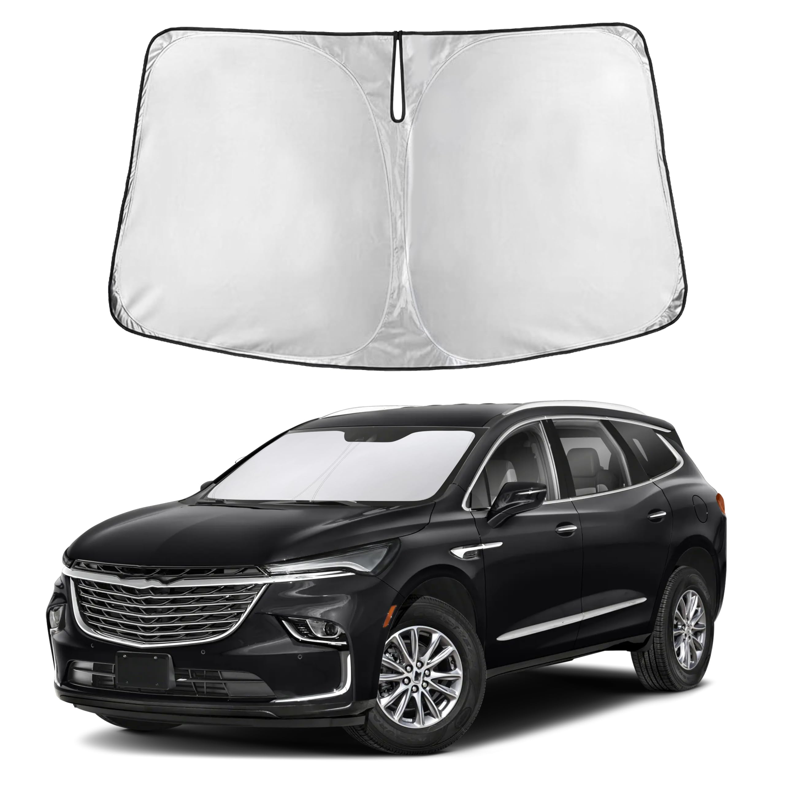Front Windshield Sun Shade & Car Window Sun Visor