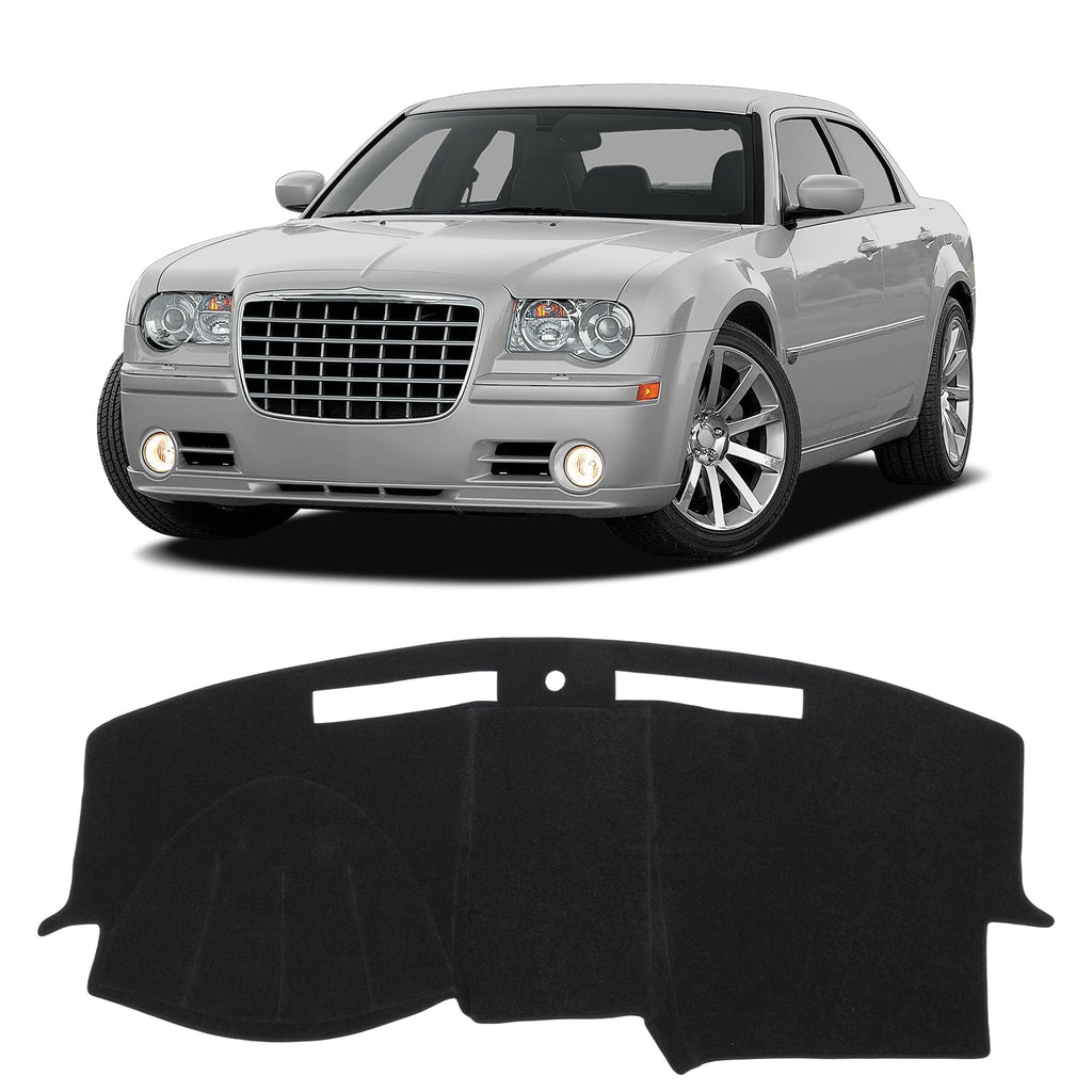 Gray & Black Non-Slip Dashboard Cover for Left-Hand Drive