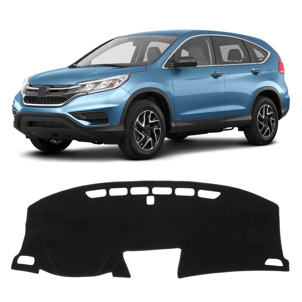 Gray & Black Non-Slip Dashboard Cover for Left-Hand Drive