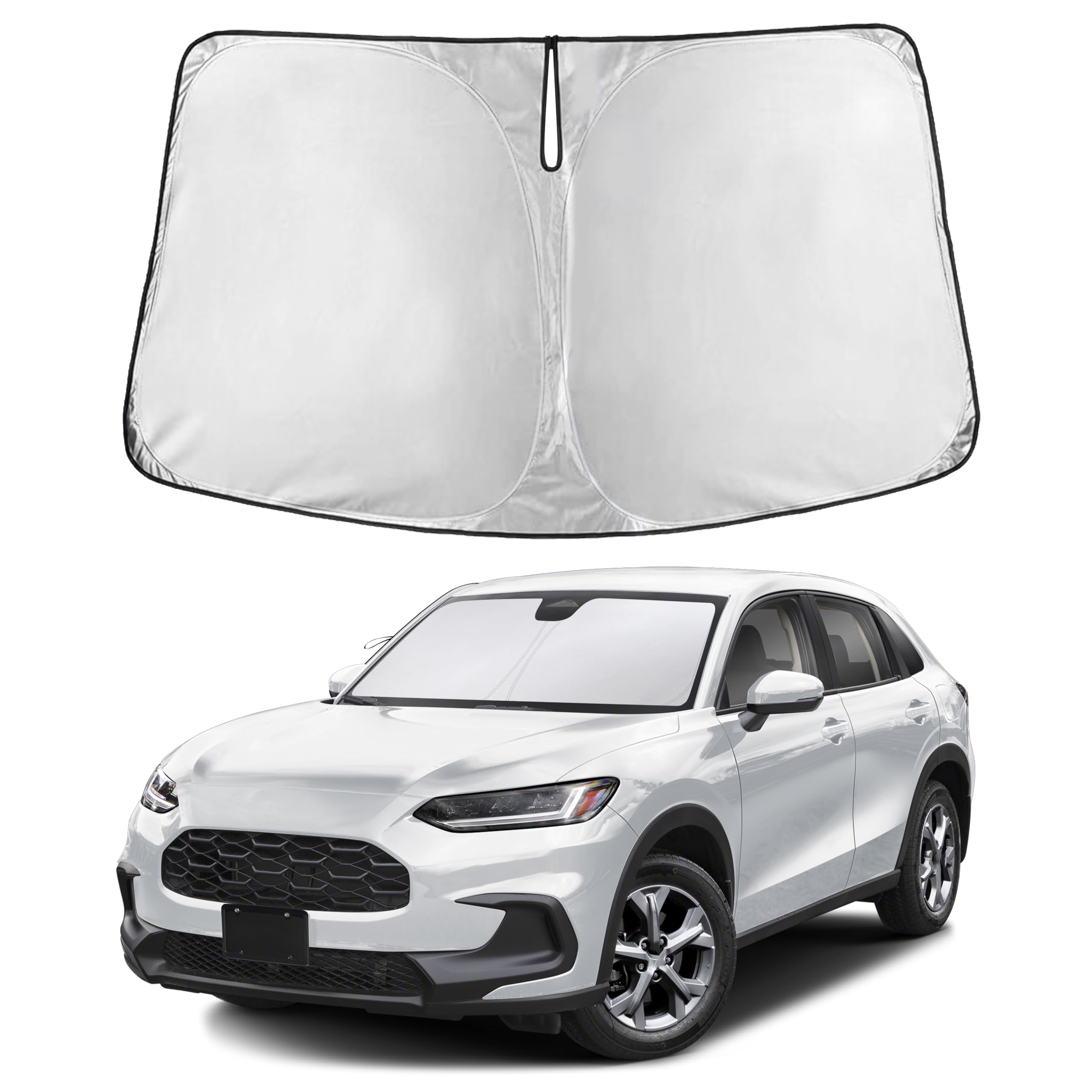 Front Windshield Sun Shade & Car Window Sun Visor