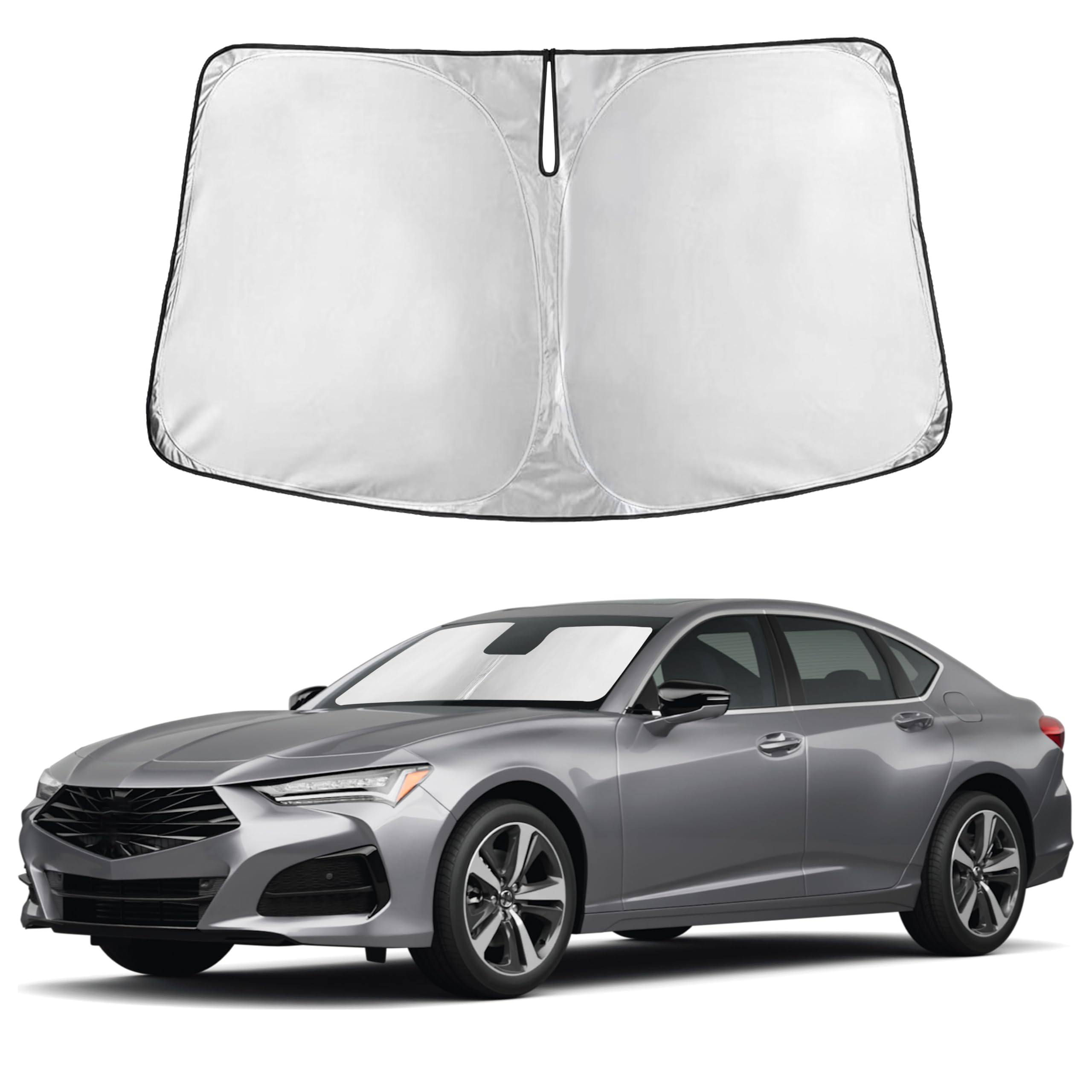 Front Windshield Sun Shade & Car Window Sun Visor