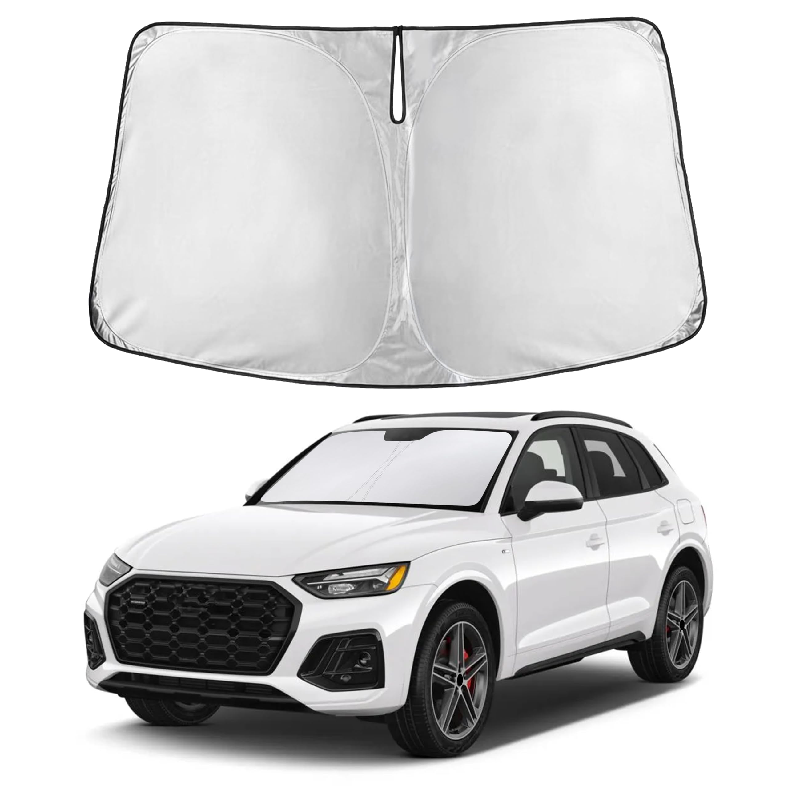 Front Windshield Sun Shade & Car Window Sun Visor