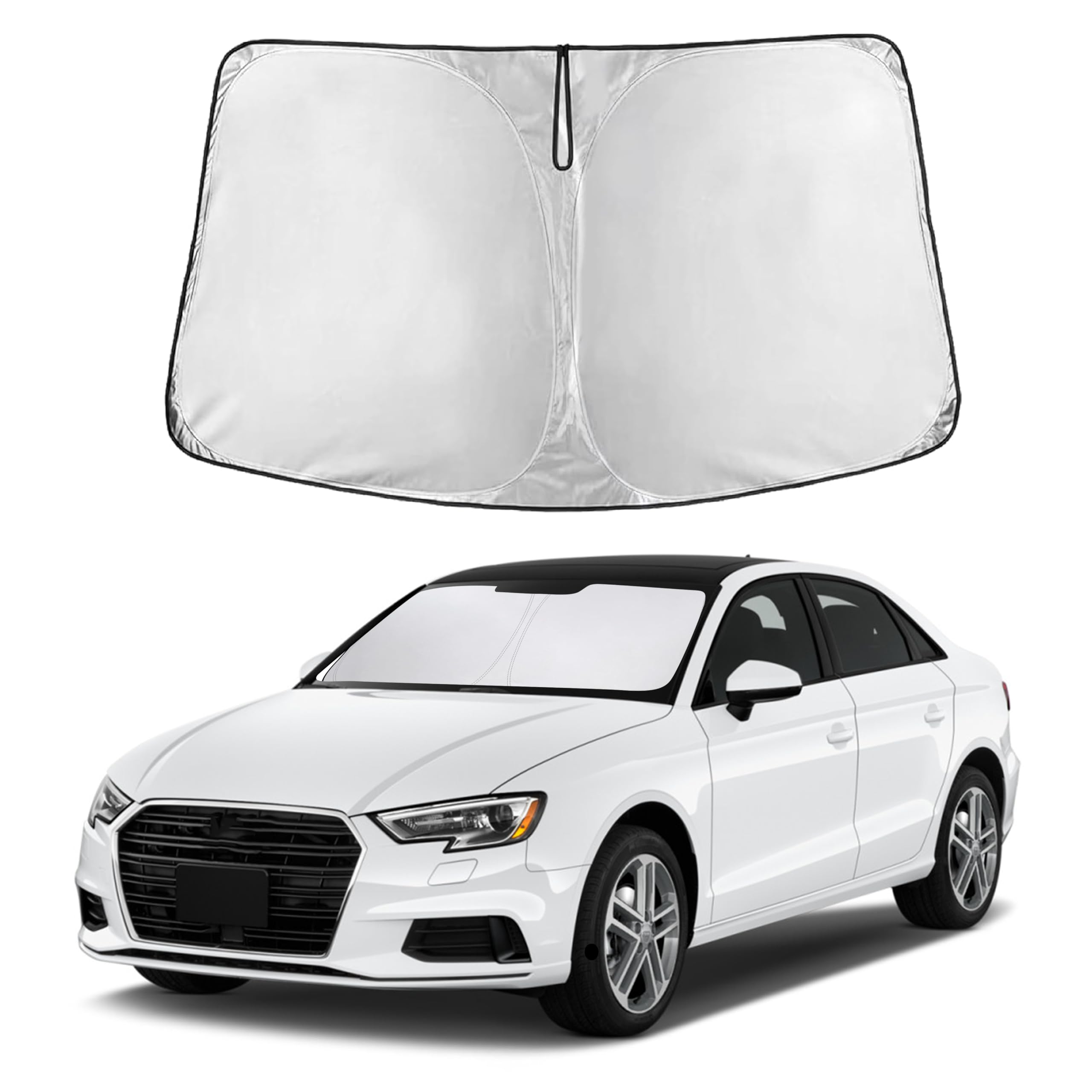 Reflective RV Windshield Sunshade for UV & Heat Protection