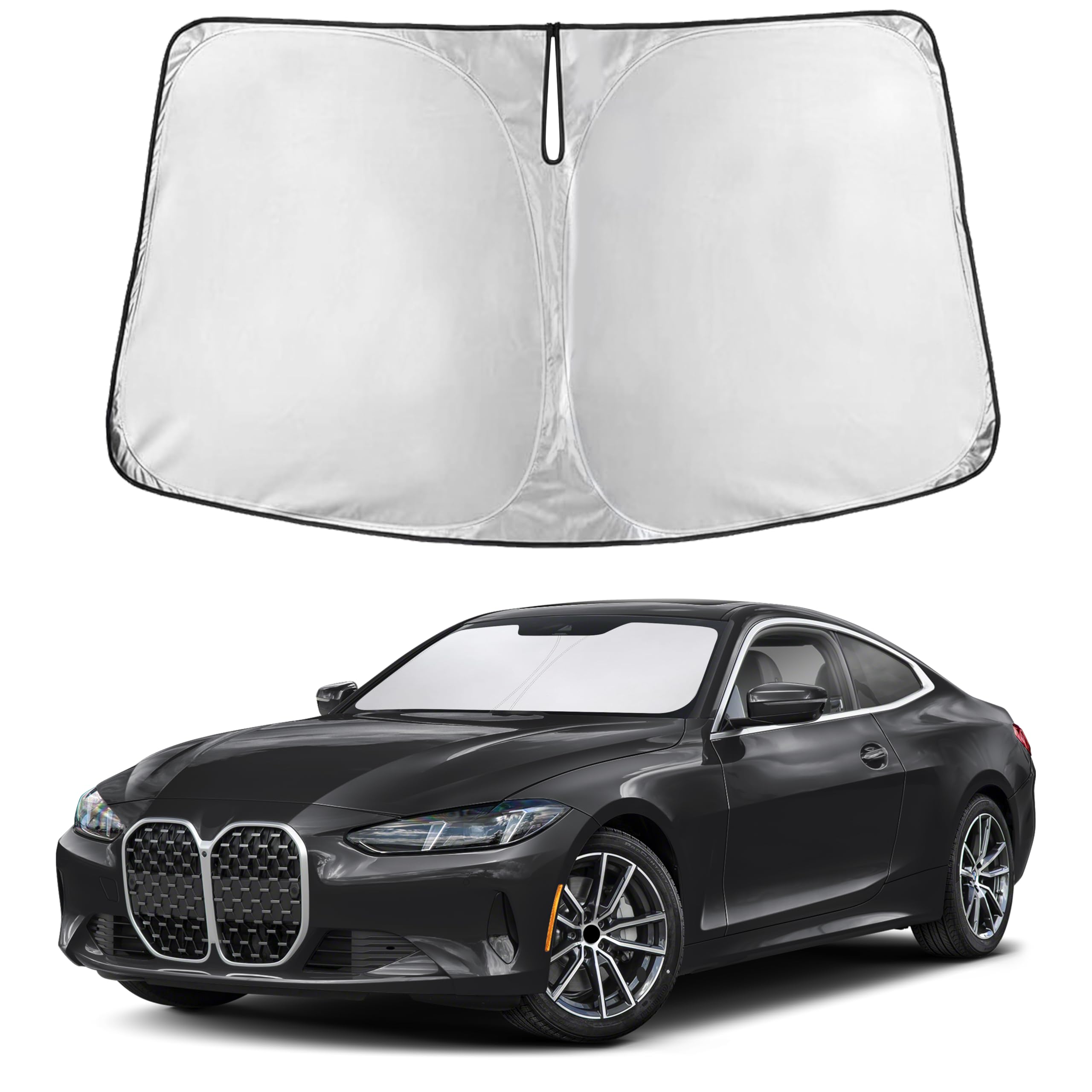 Reflective RV Windshield Sunshade for UV & Heat Protection