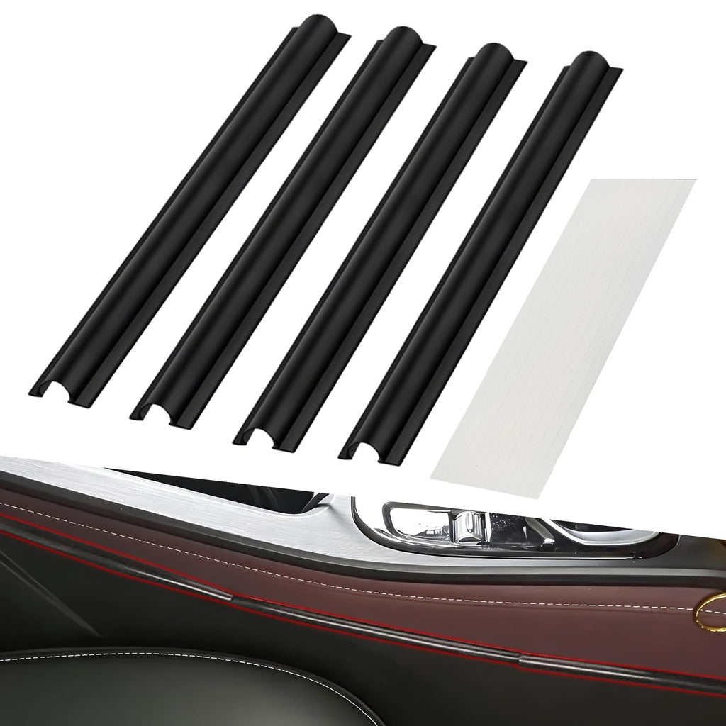 4-Piece Car Cable Management Covers for USB & Audio Wires