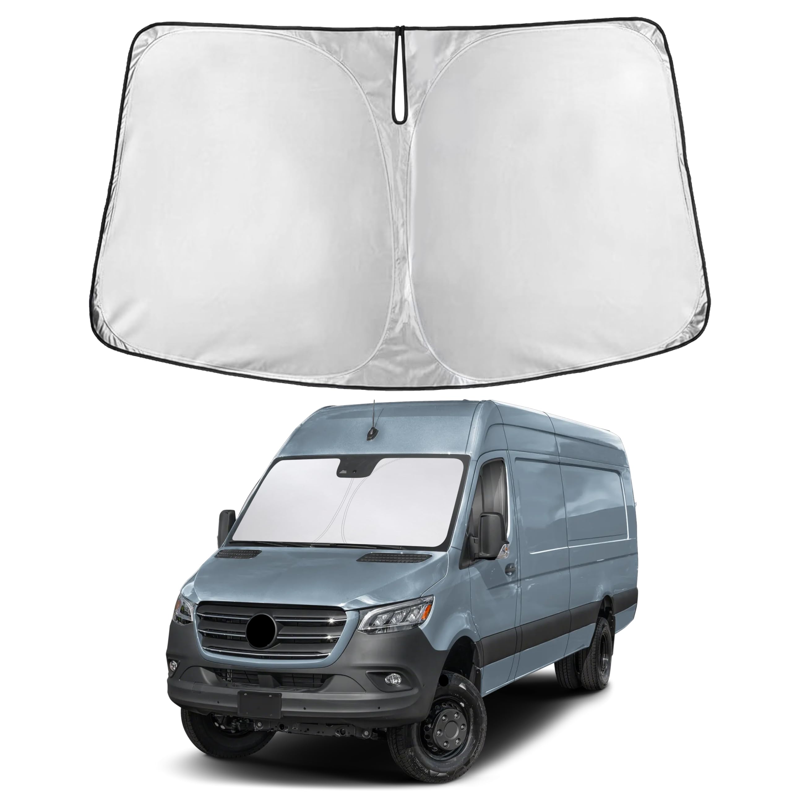 Front Windshield Sun Shade & Car Window Sun Visor