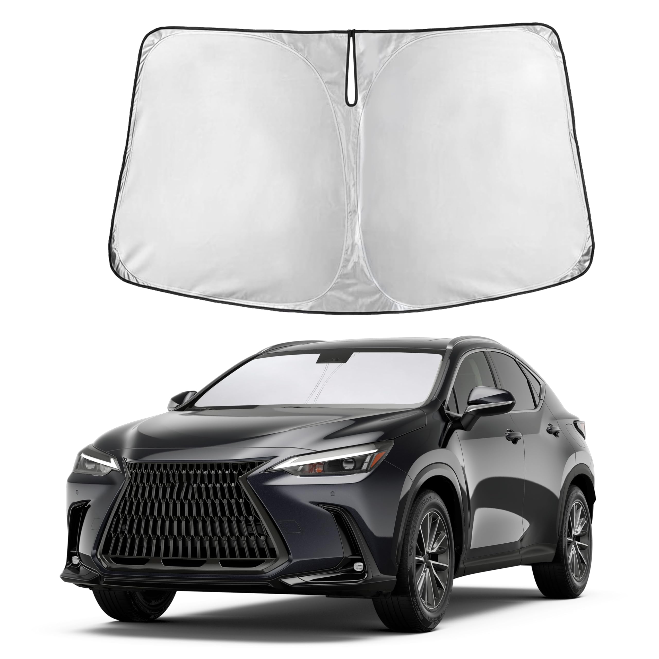Front Windshield Sun Shade & Car Window Sun Visor