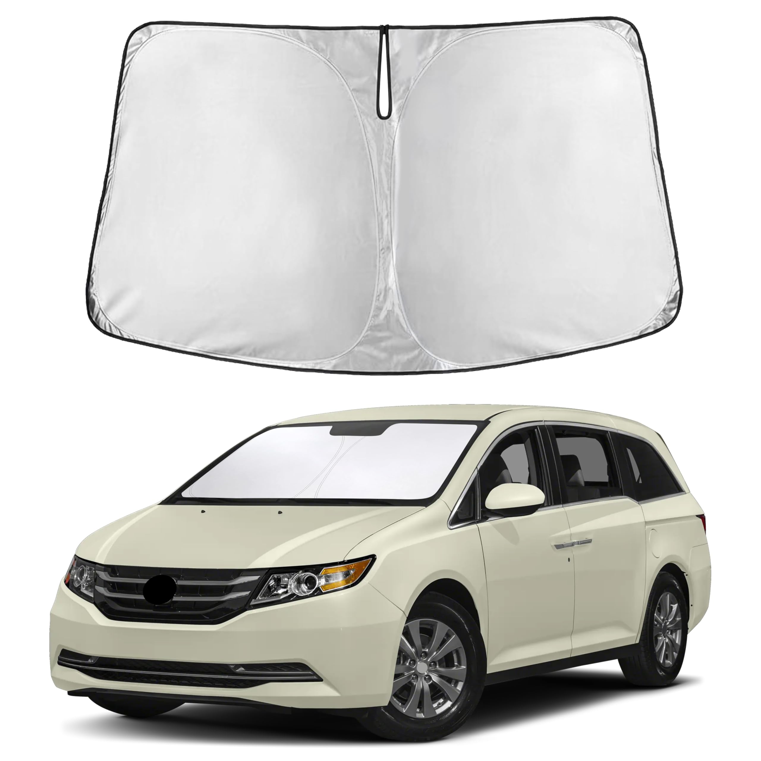 Front Windshield Sun Shade & Car Window Sun Visor