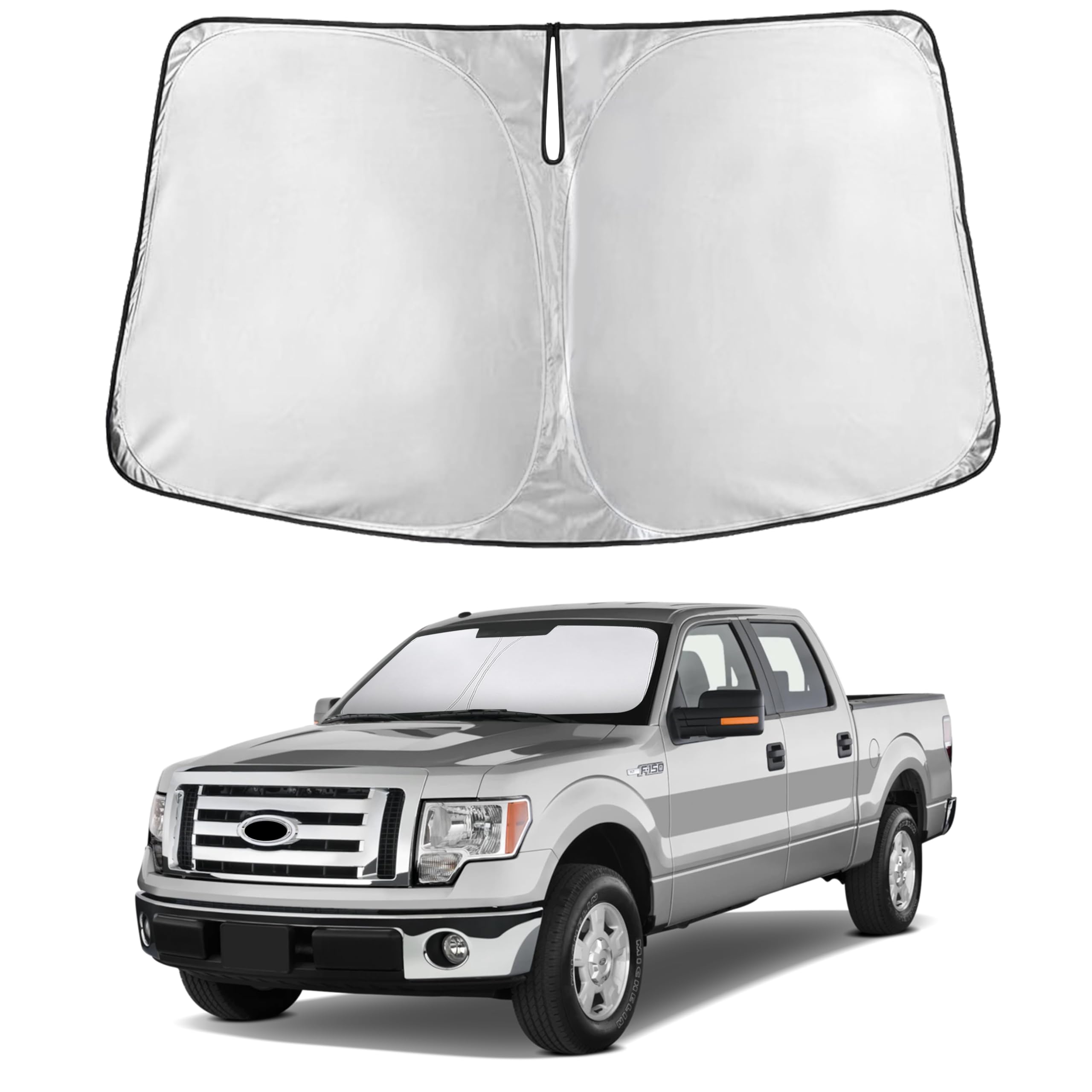 Reflective RV Windshield Sunshade for UV & Heat Protection