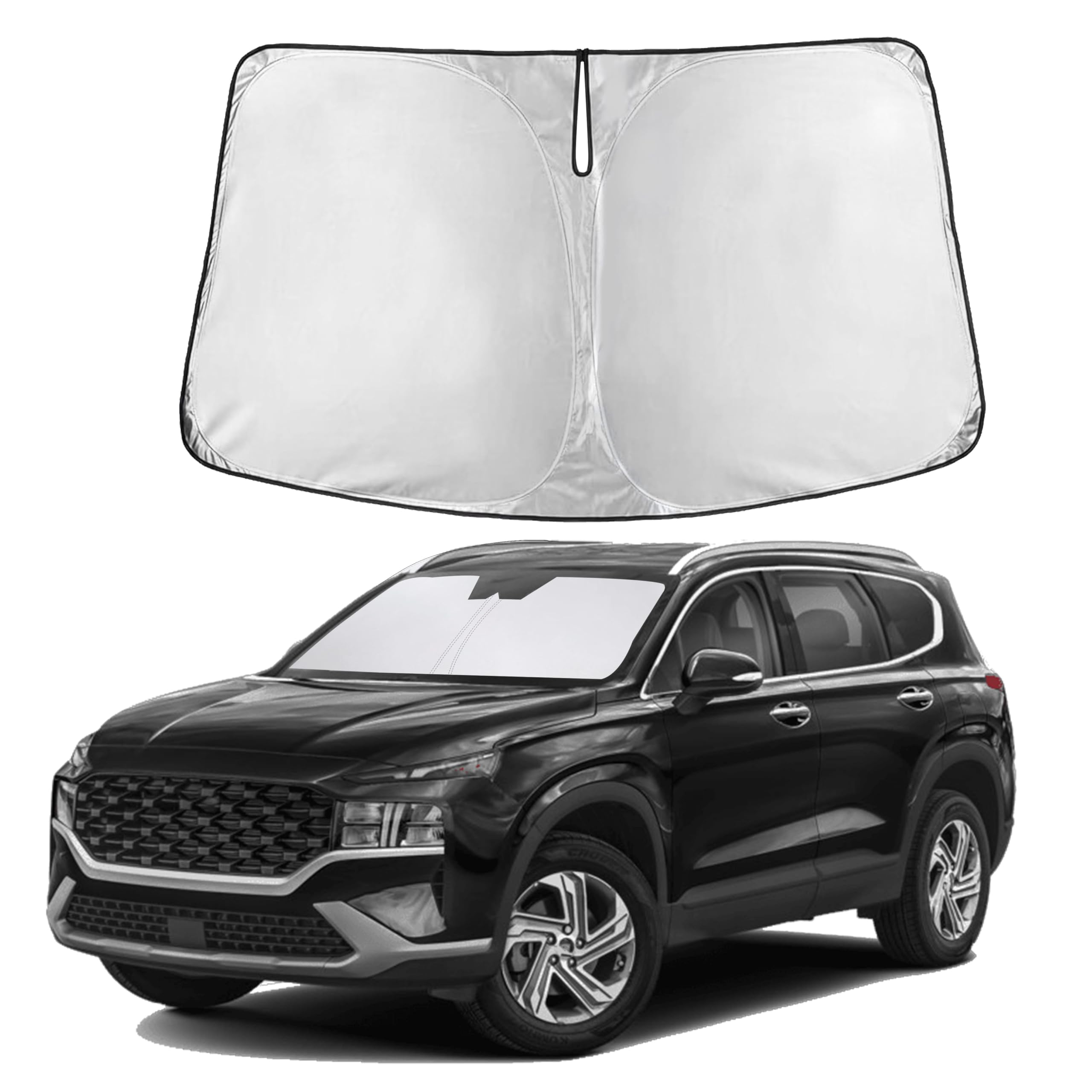 Front Windshield Sun Shade & Car Window Sun Visor