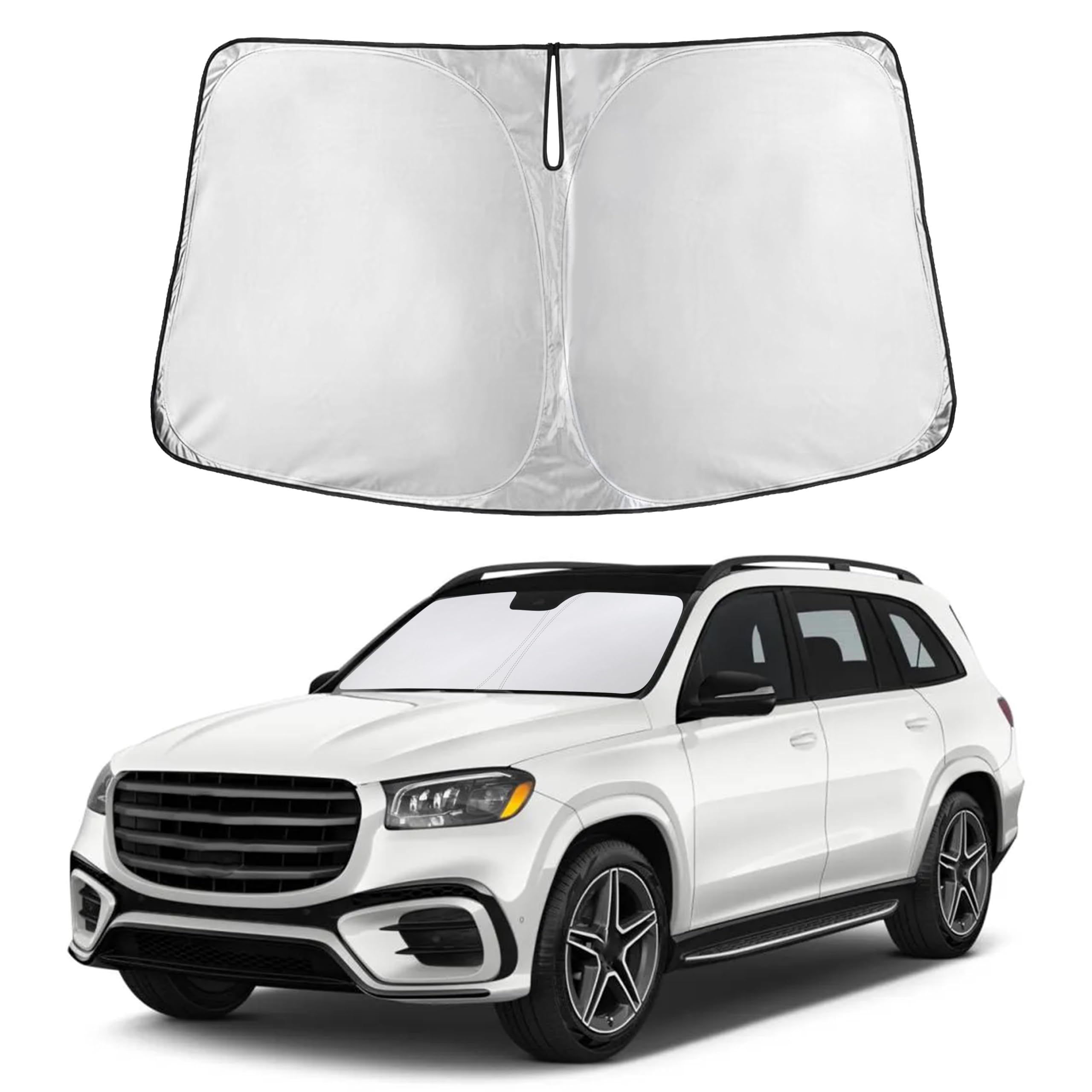 Front Windshield Sun Shade & Car Window Sun Visor