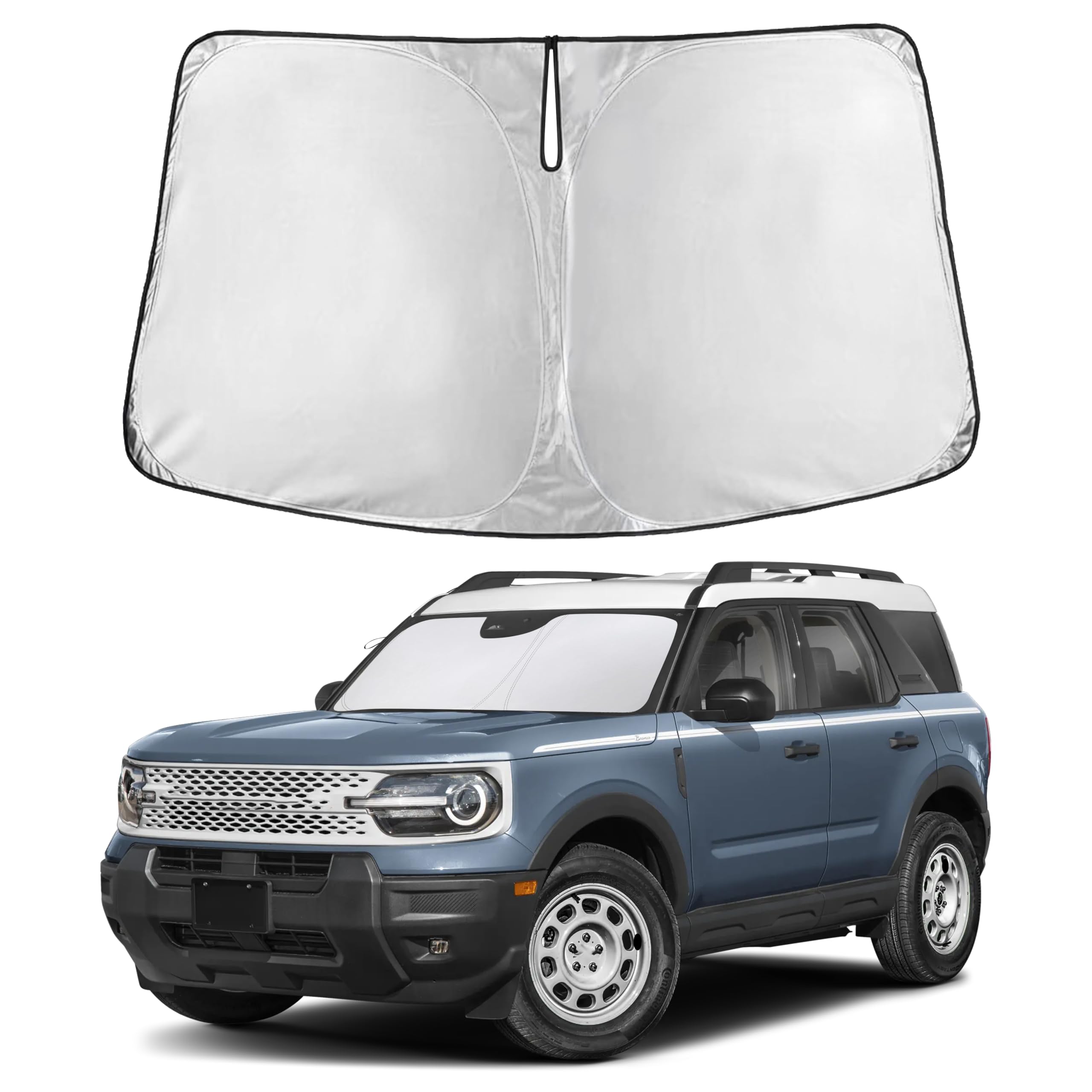 Front Windshield Sun Shade & Car Window Sun Visor