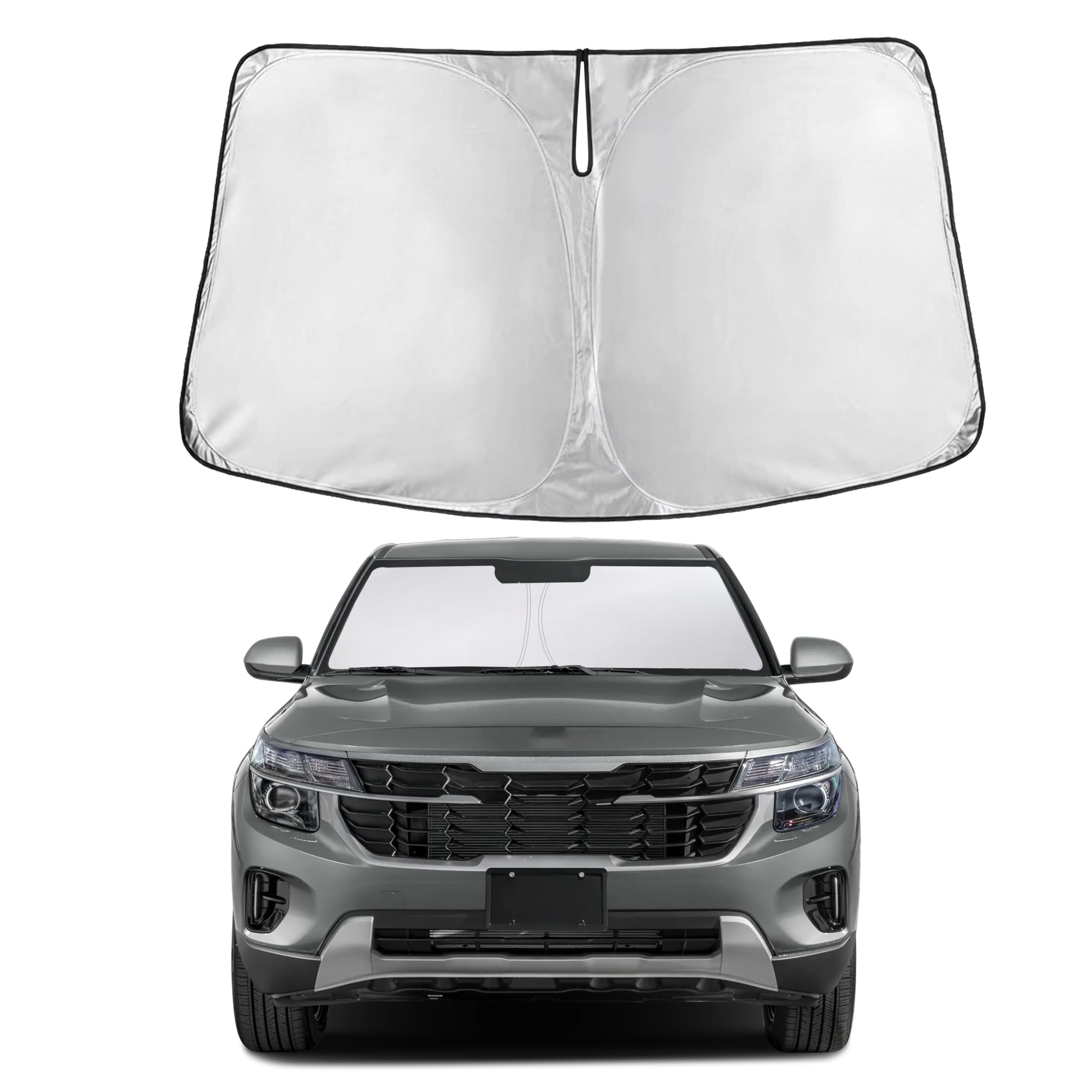 Front Windshield Sun Shade & Car Window Sun Visor