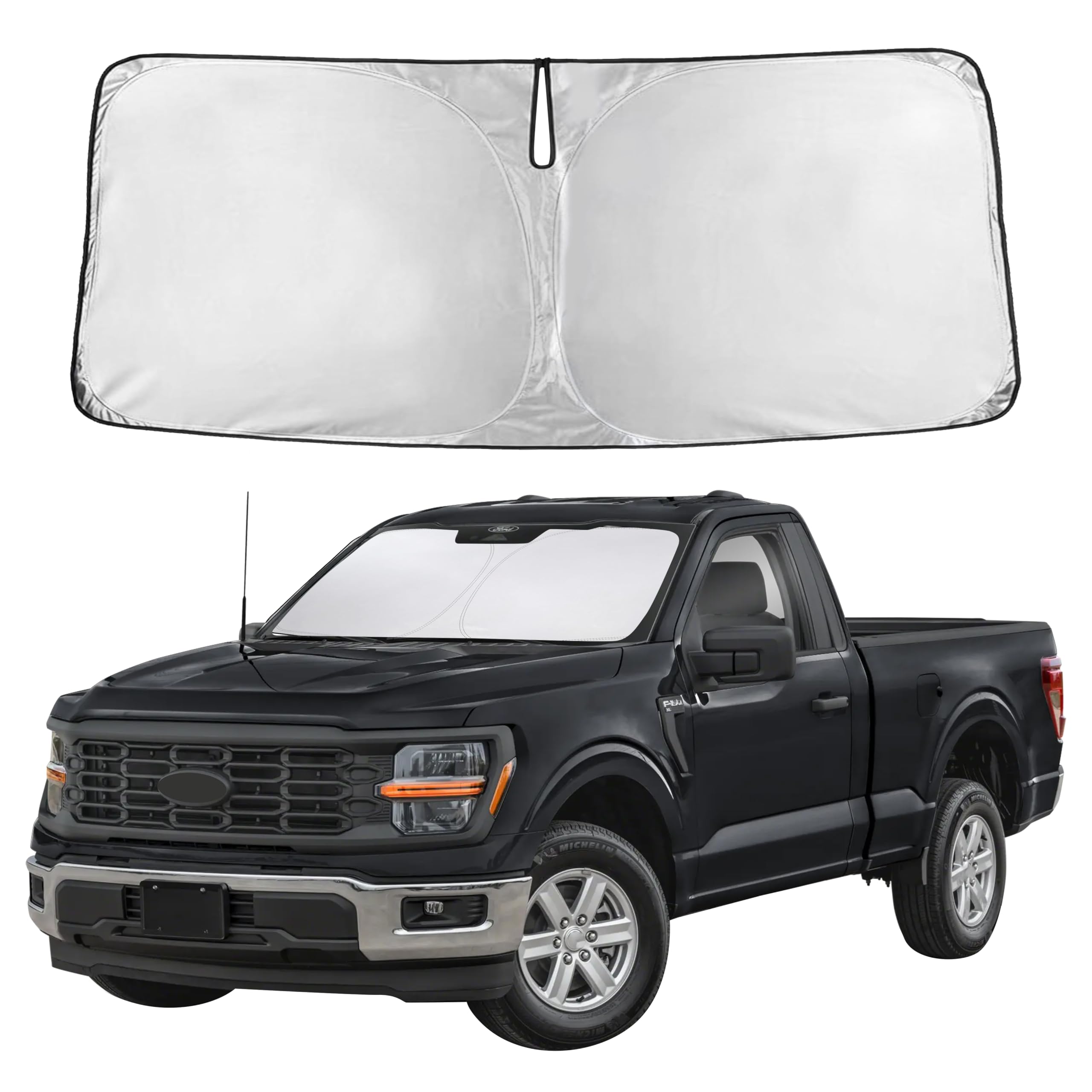 Front Windshield Sun Shade & Car Window Sun Visor