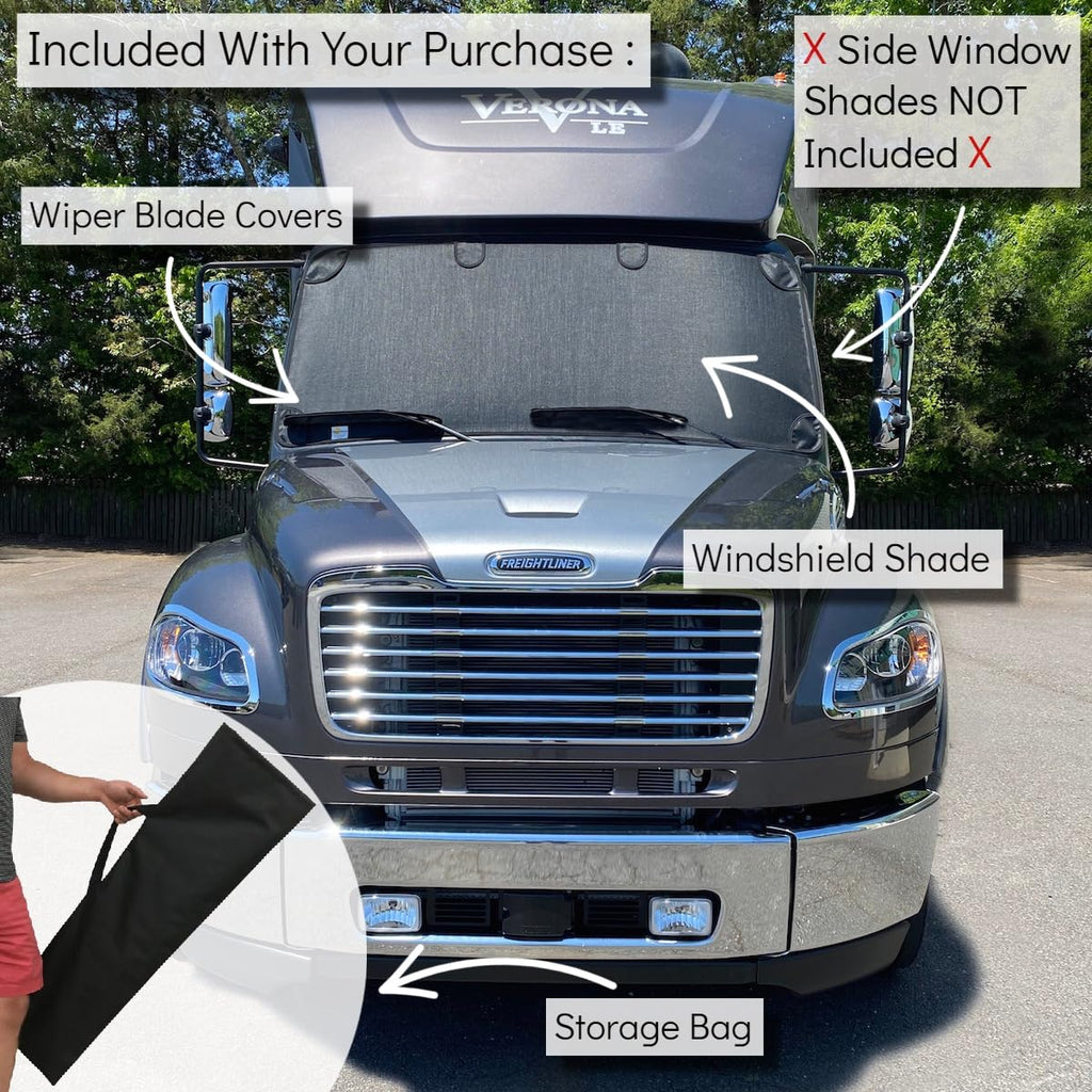 Magnetic RV Windshield Sun Shade for Heat Reduction