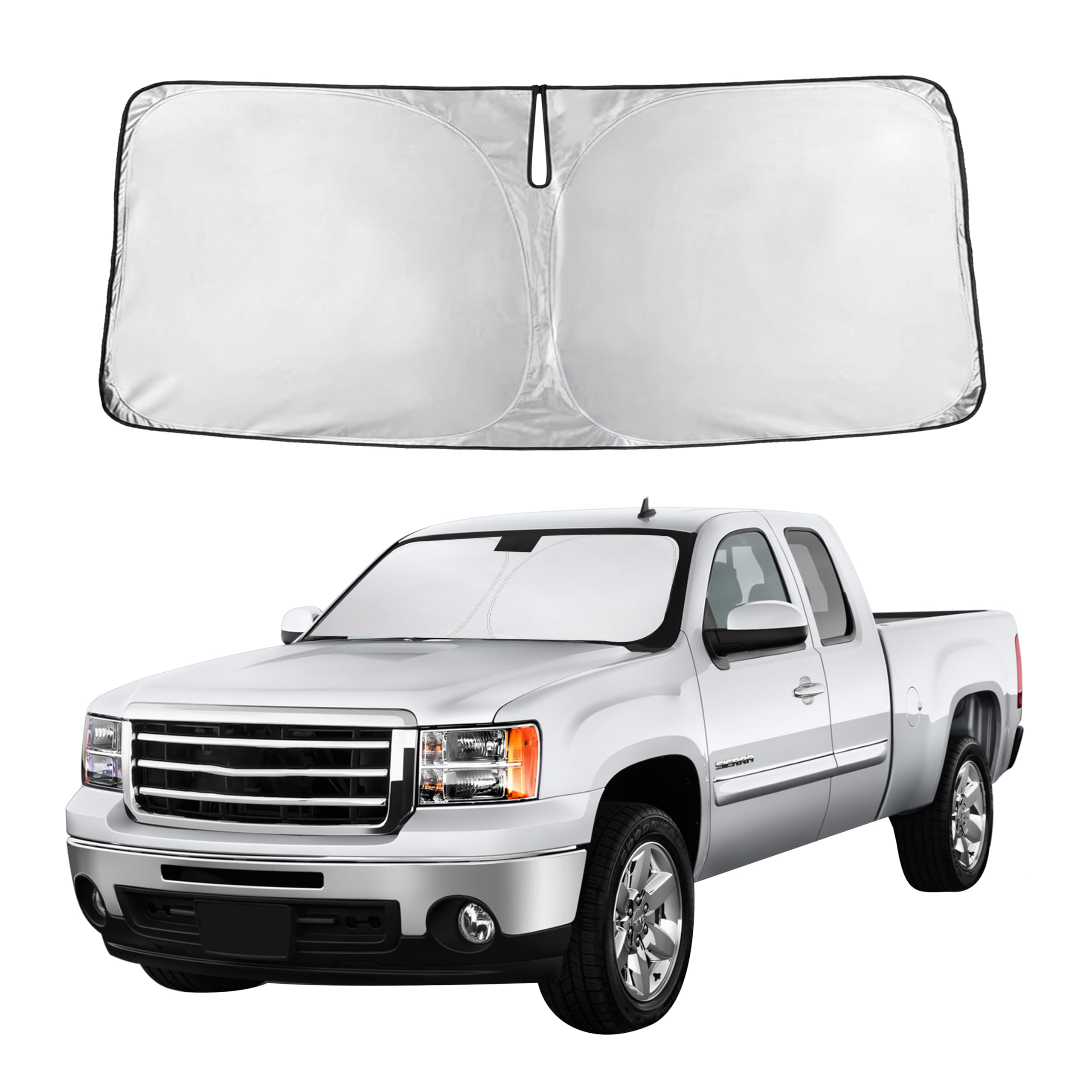 Front Windshield Sun Shade & Car Window Sun Visor