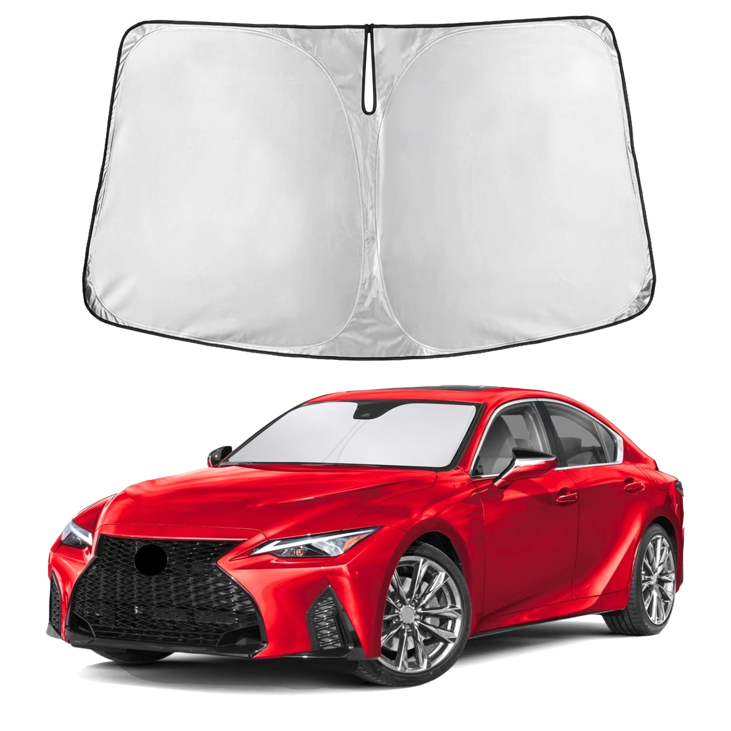 Front Windshield Sun Shade & Car Window Sun Visor