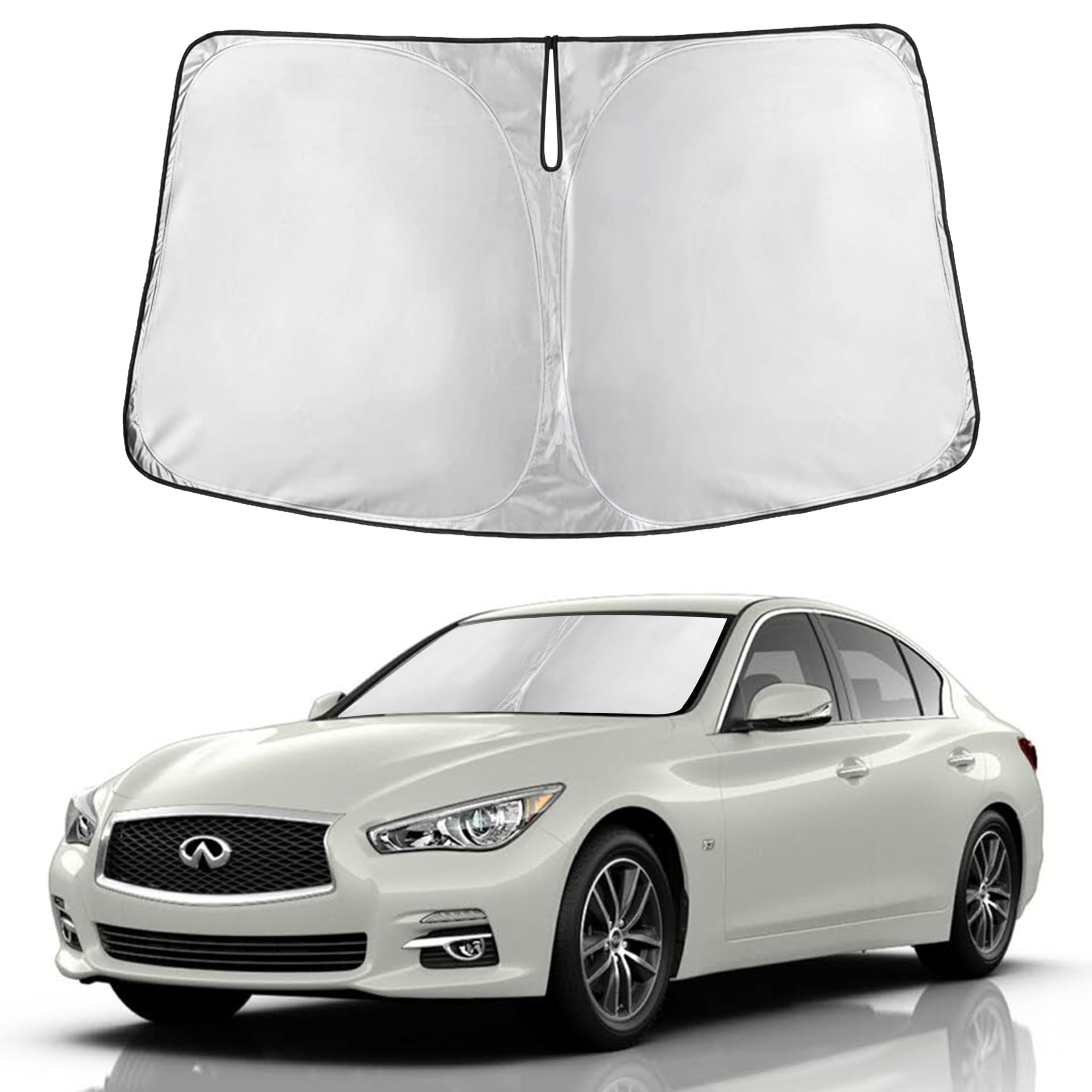 Front Windshield Sun Shade & Car Window Sun Visor