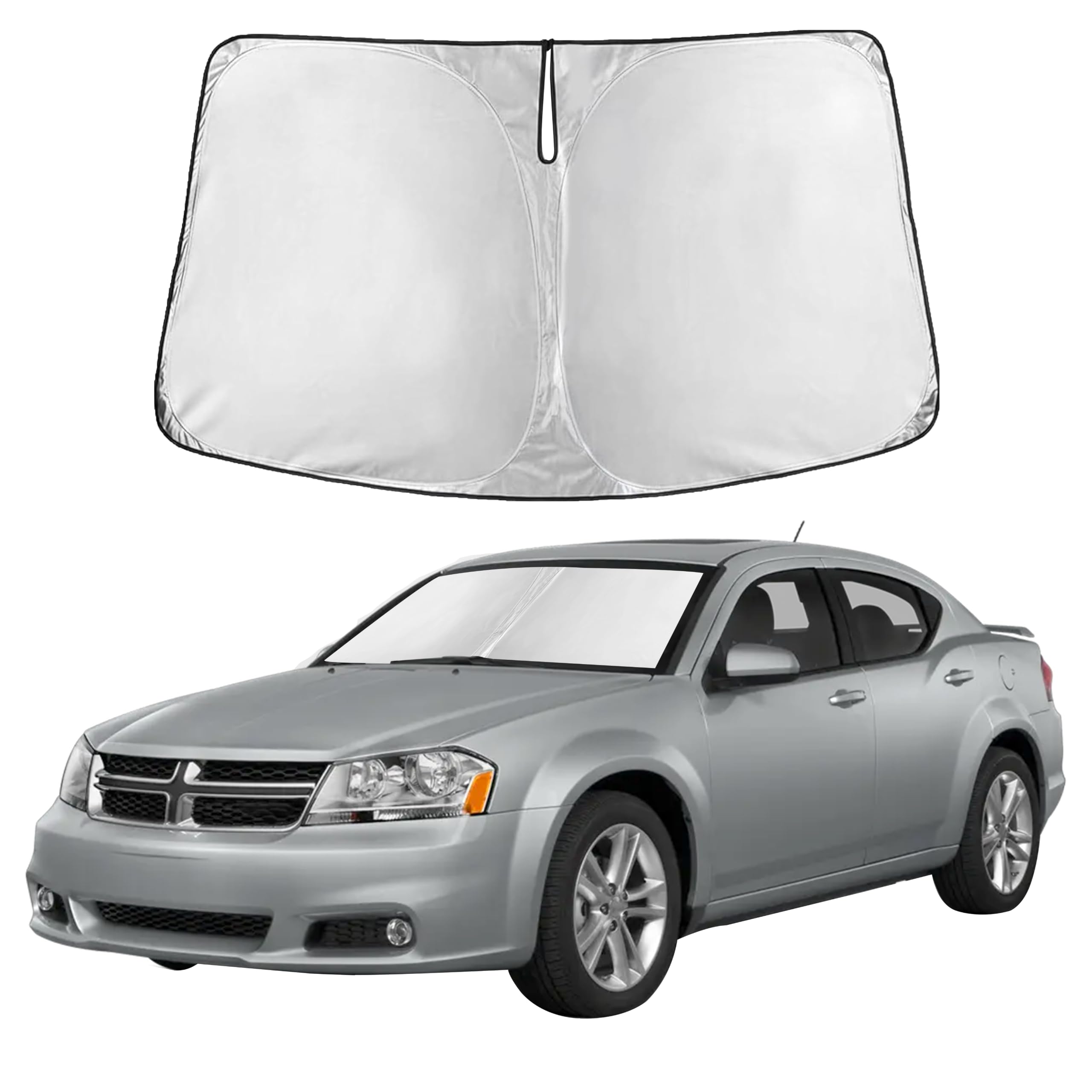 Reflective RV Windshield Sunshade for UV & Heat Protection