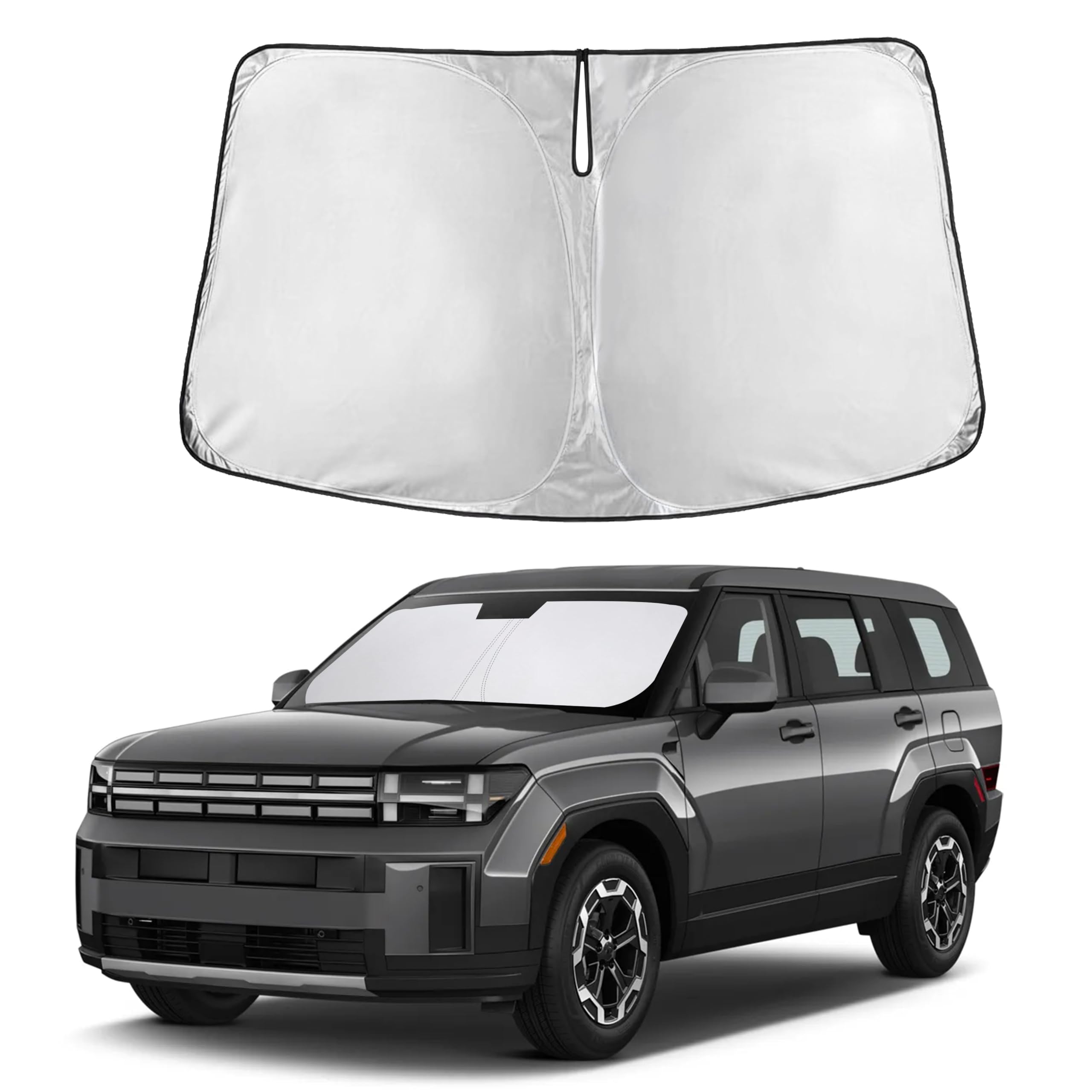 Front Windshield Sun Shade & Car Window Sun Visor