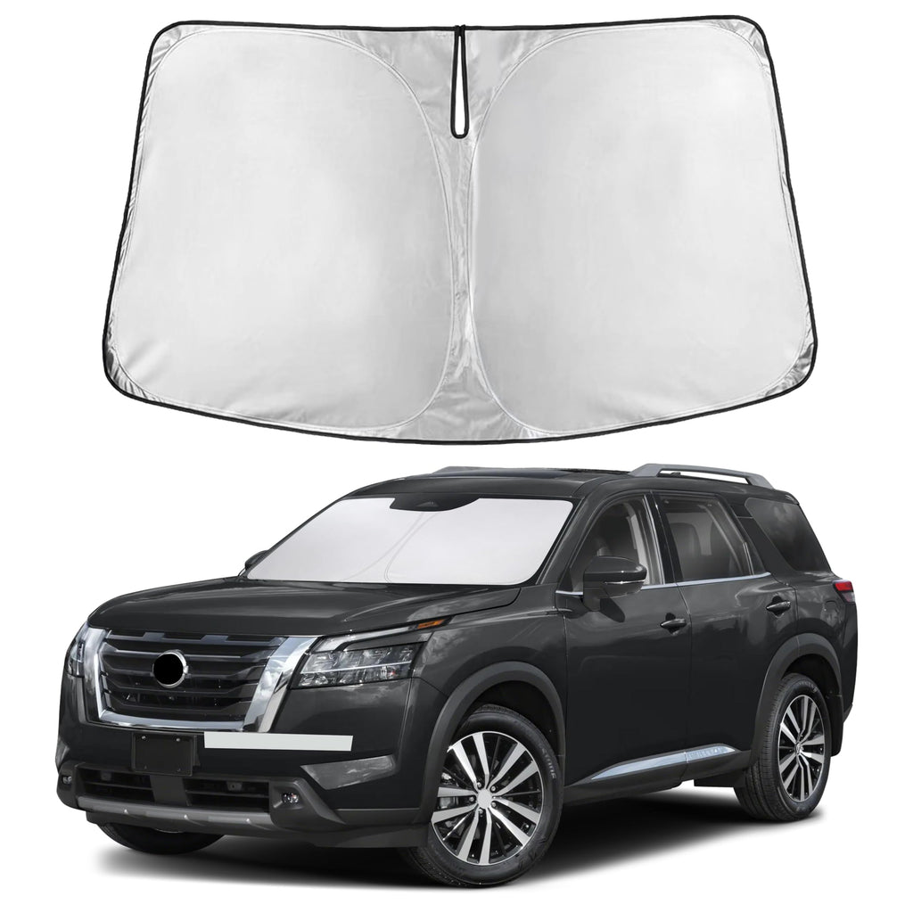 Front Windshield Sun Shade & Car Window Sun Visor