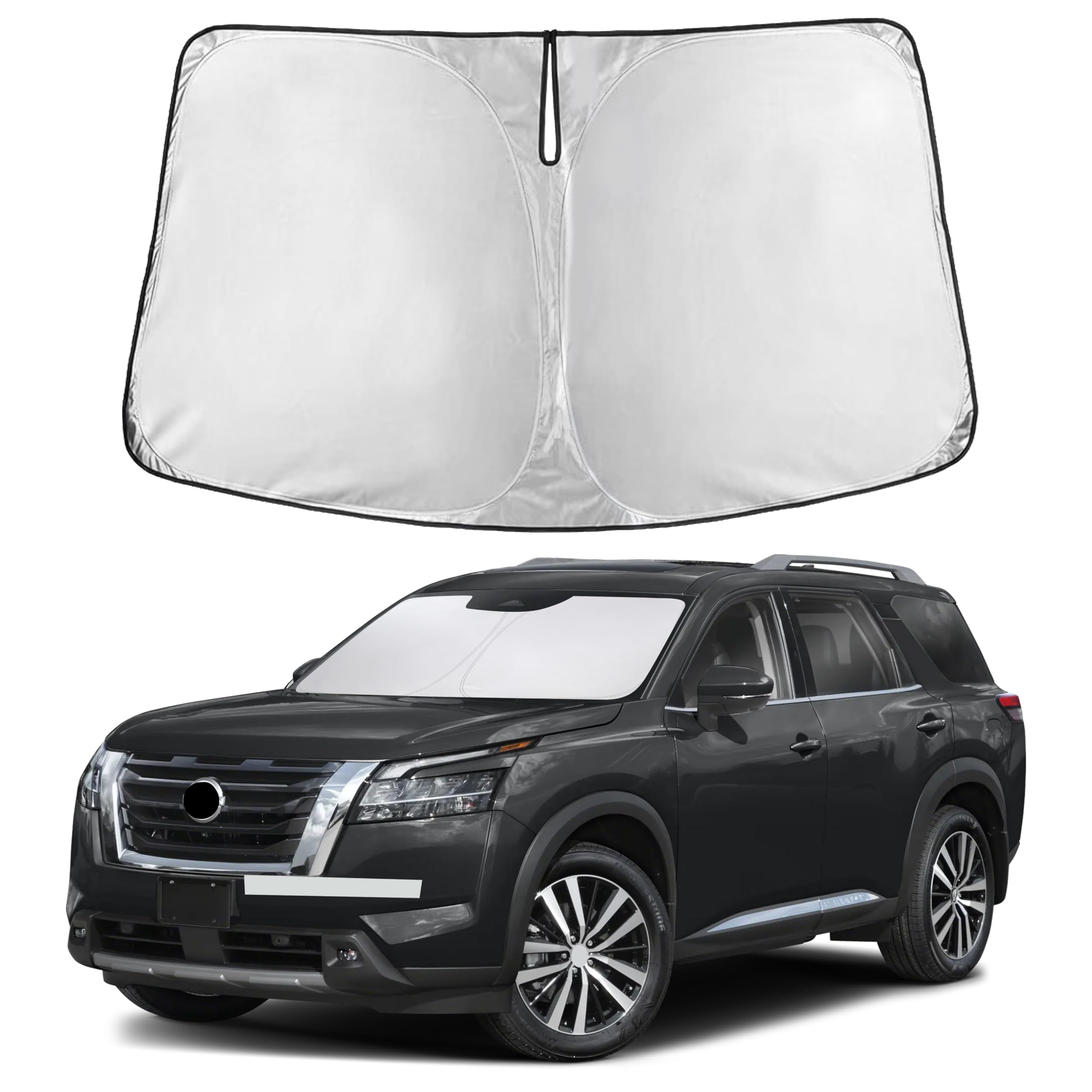 Front Windshield Sun Shade & Car Window Sun Visor
