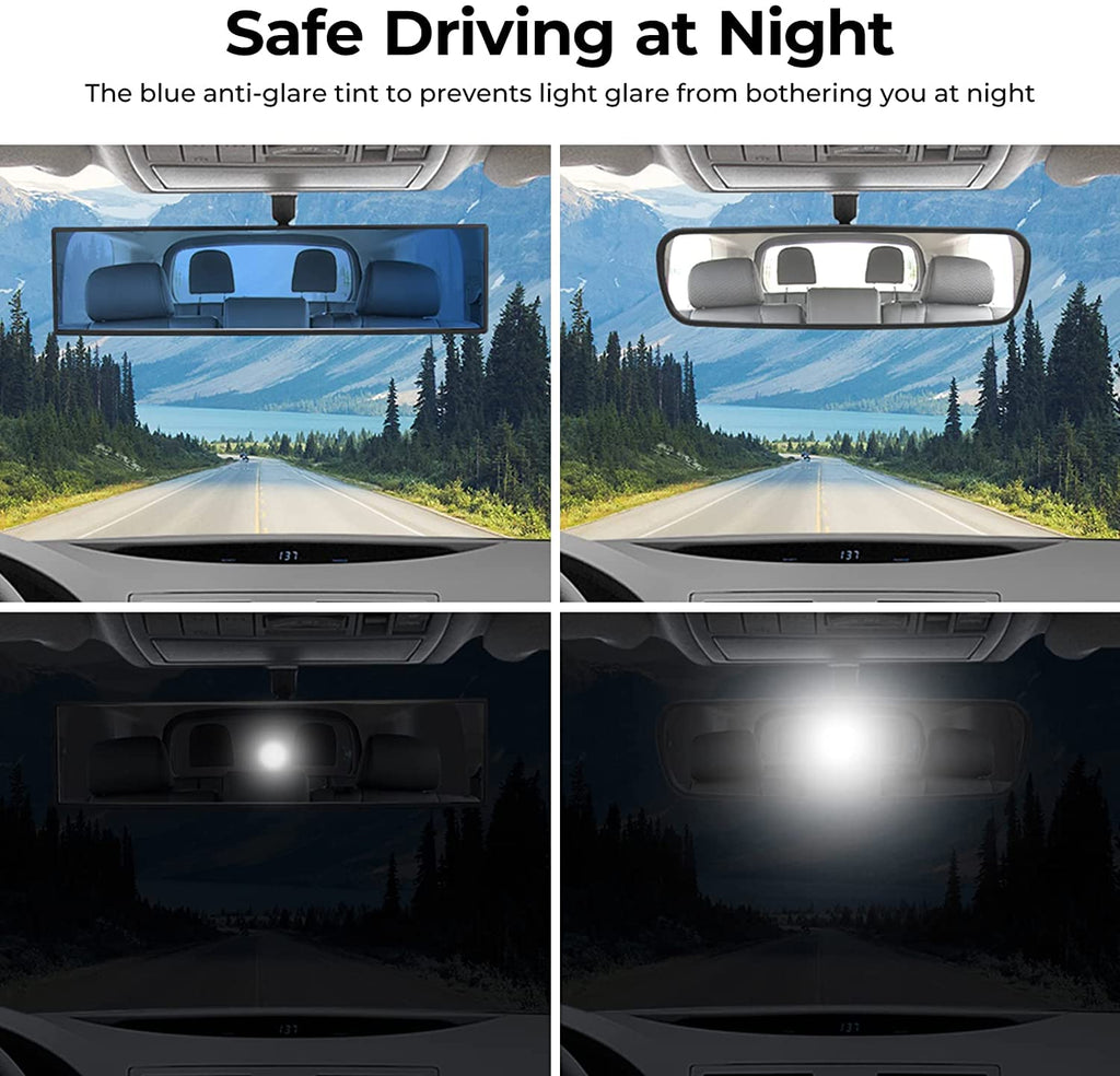 Wide-Angle Car Rearview Mirror for Enhanced Driving View