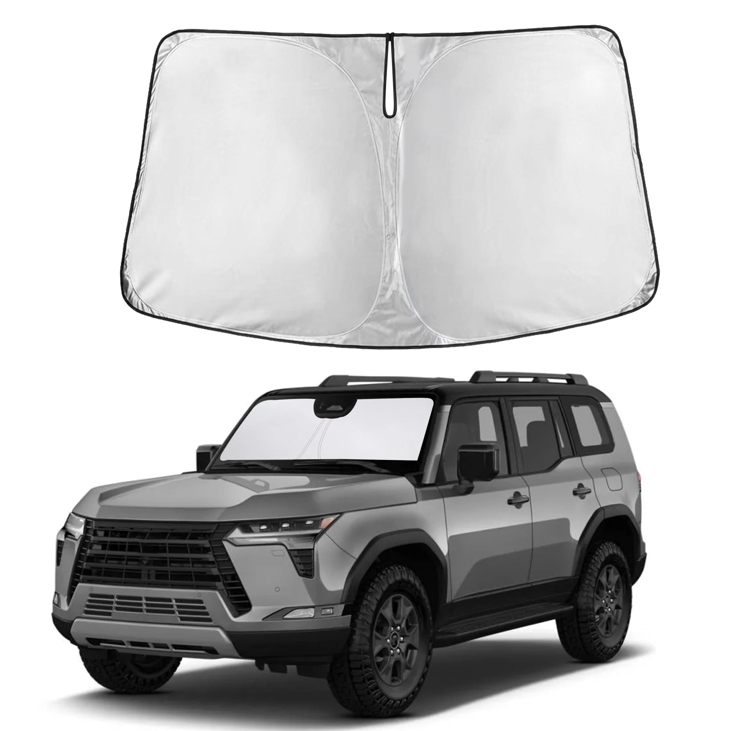 Front Windshield Sun Shade & Car Window Sun Visor