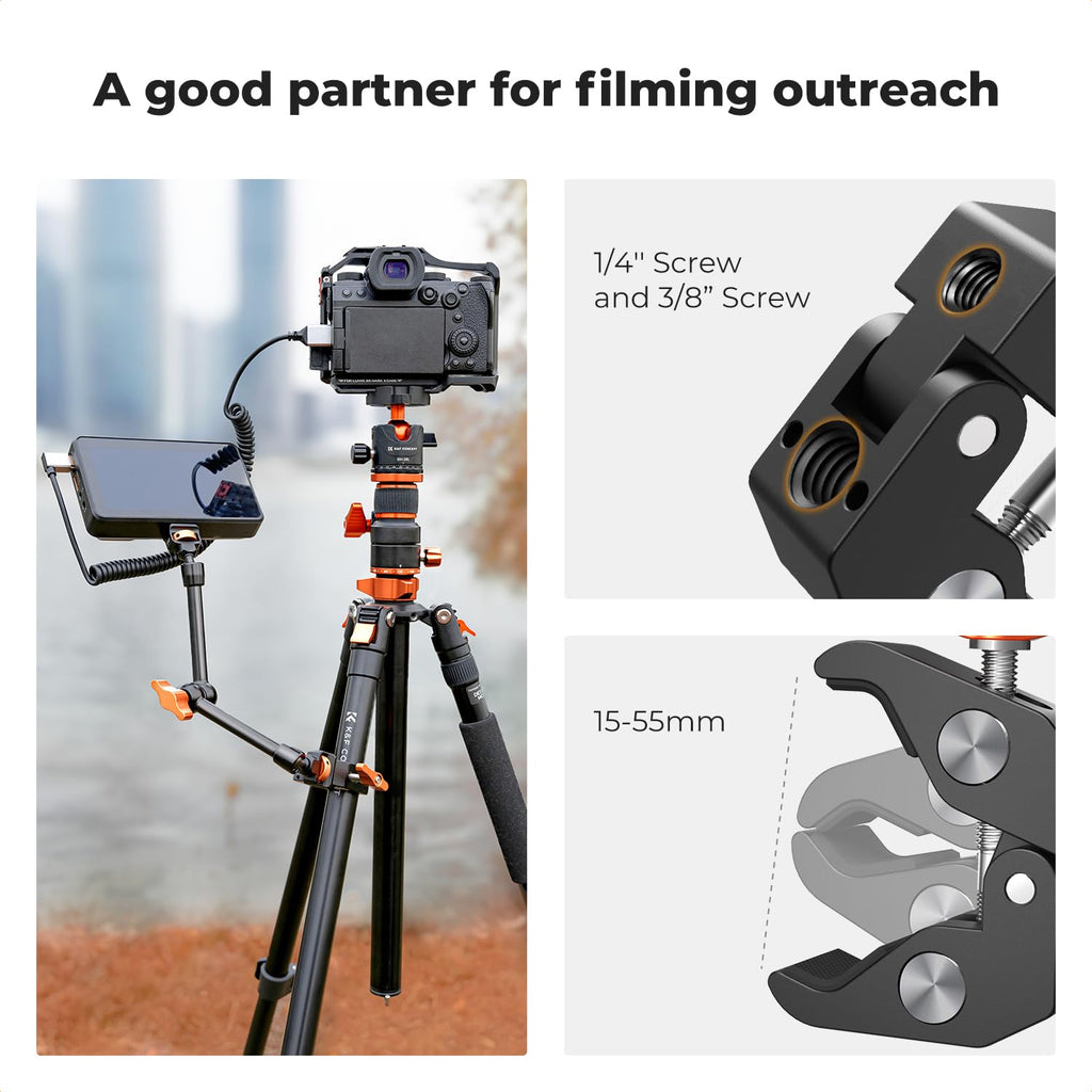 11-Inch 360° Articulating Magic Arm Camera Mount Adapter