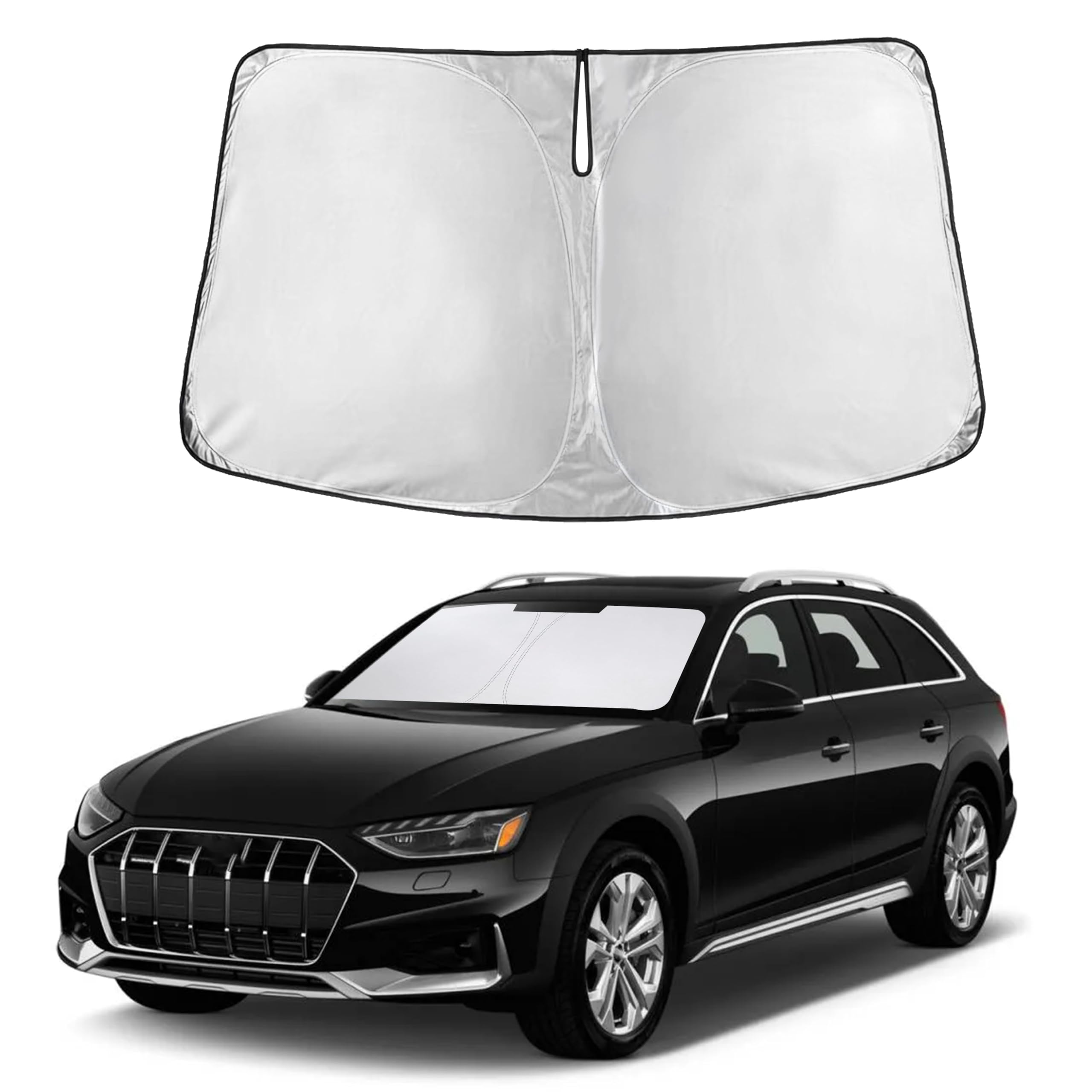 Front Windshield Sun Shade & Car Window Sun Visor