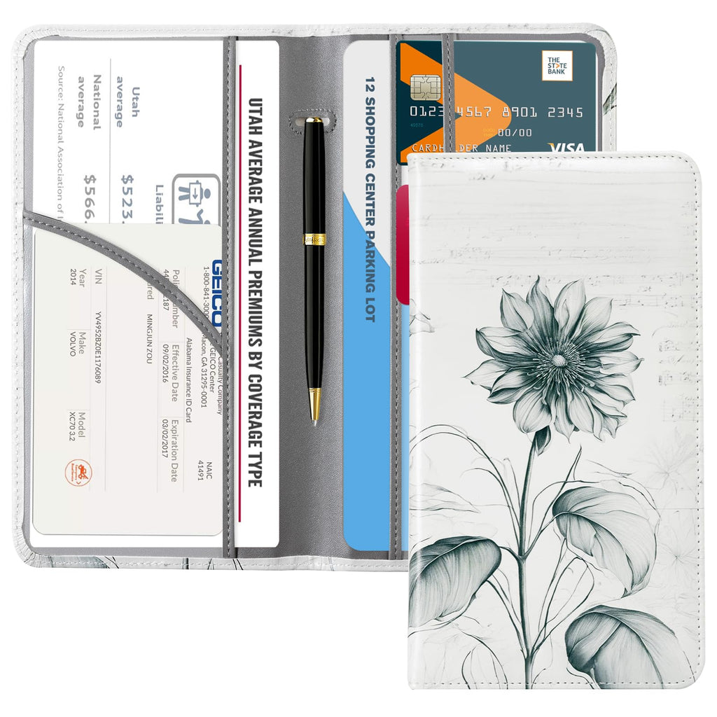 Car Registration & Insurance Holder for Glove Box Storage