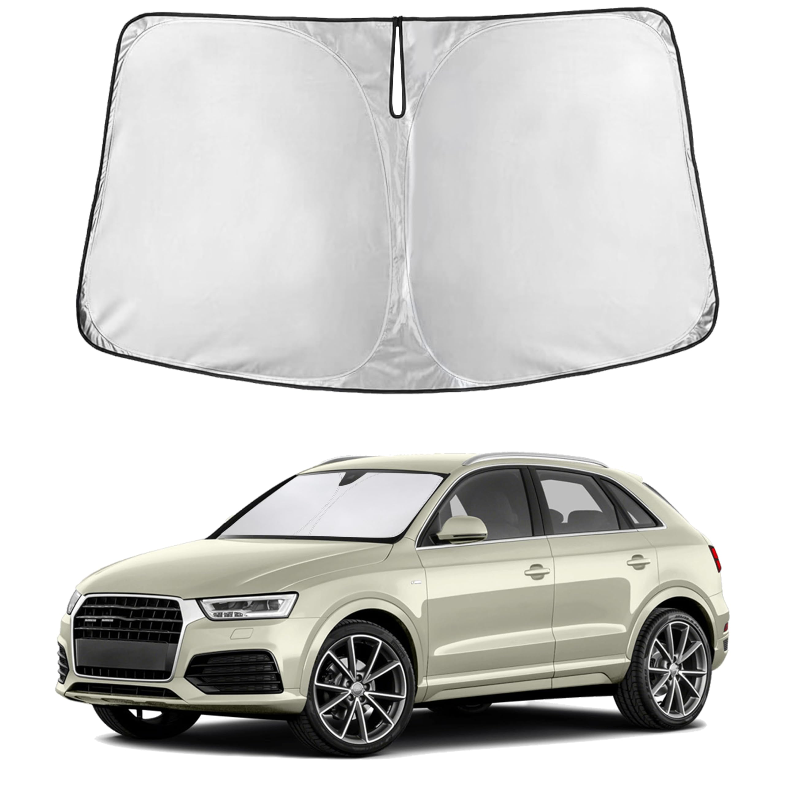 Reflective RV Windshield Sunshade for UV & Heat Protection