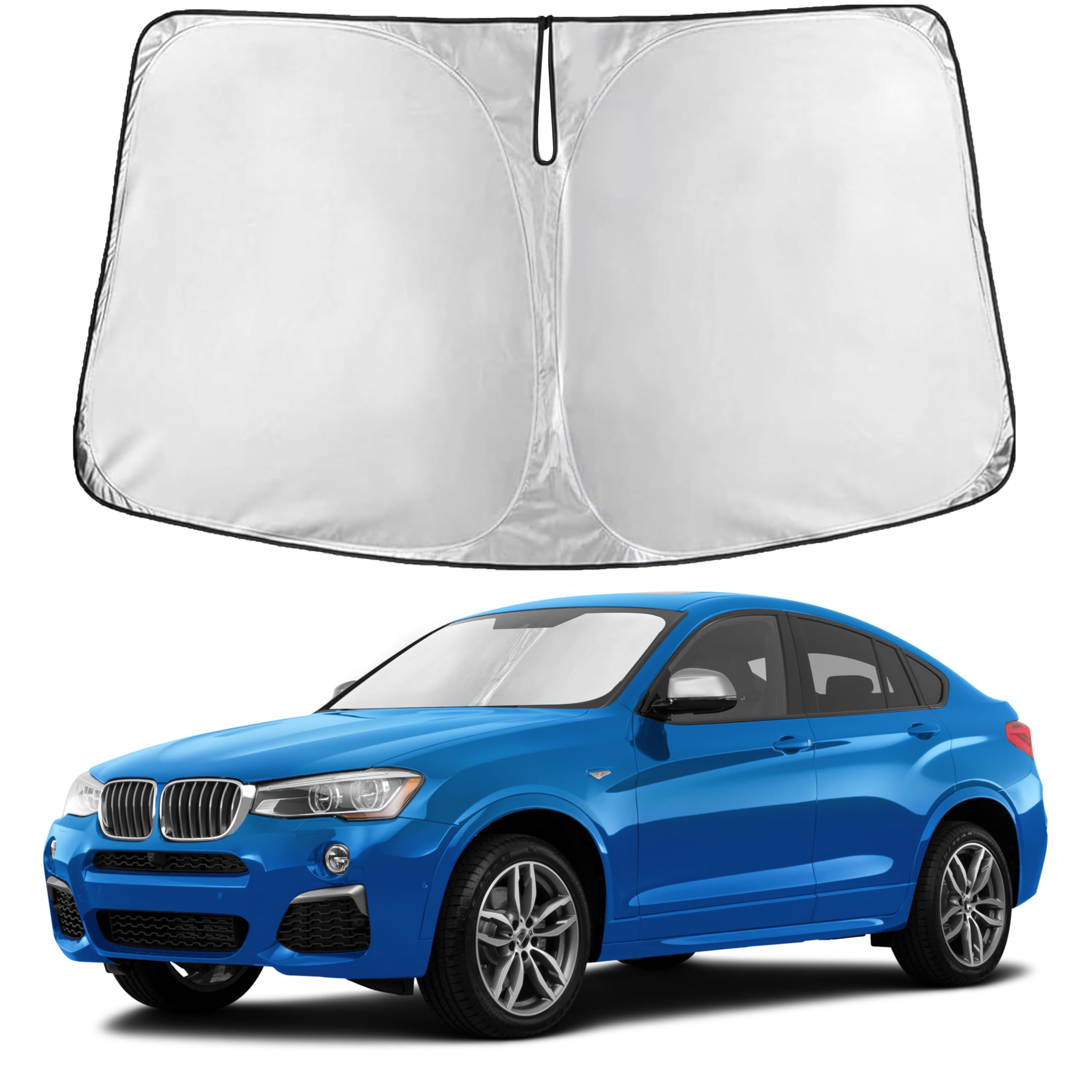 Reflective RV Windshield Sunshade for UV & Heat Protection