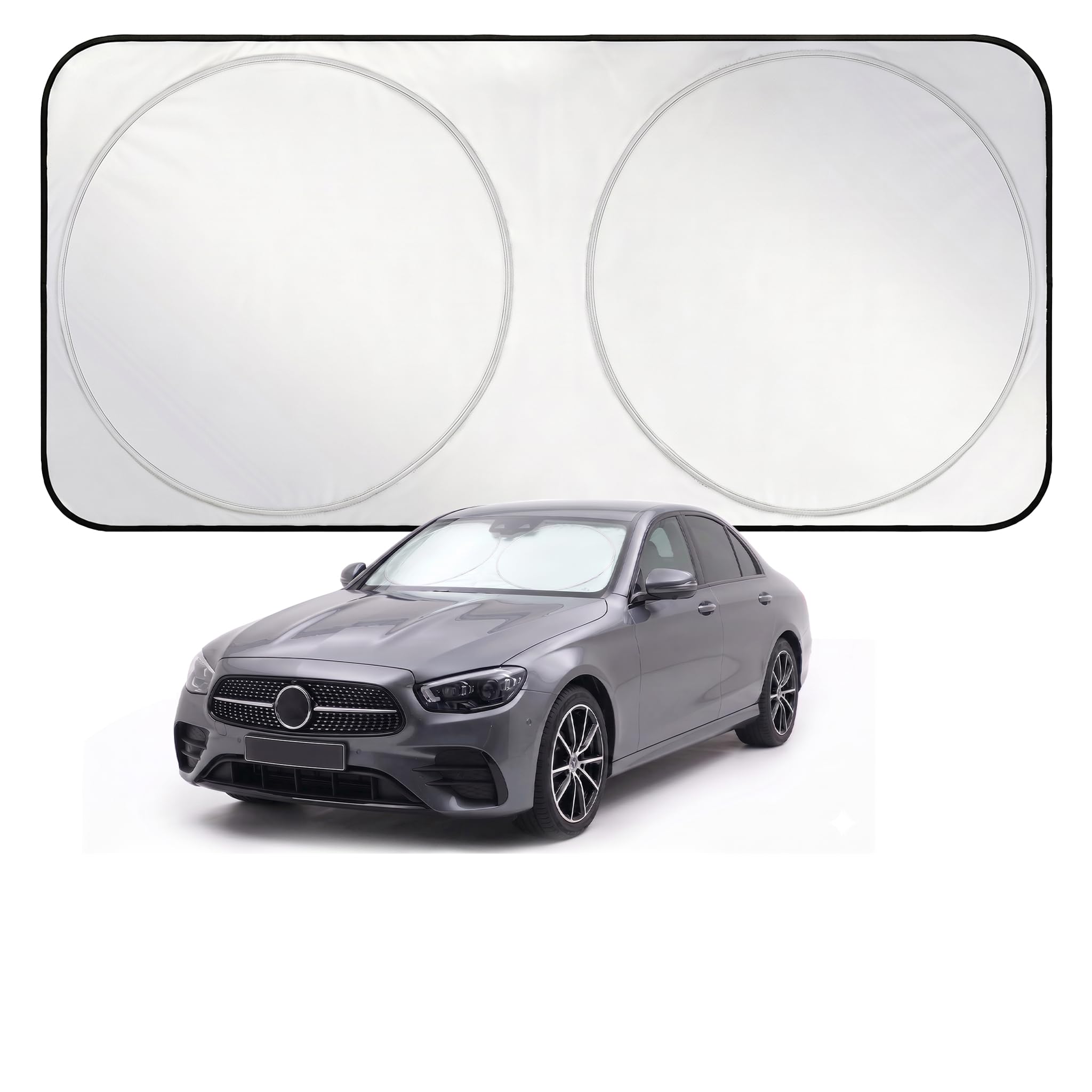 Foldable Reflective Windshield Sun Shade for Cars, SUVs & Trucks