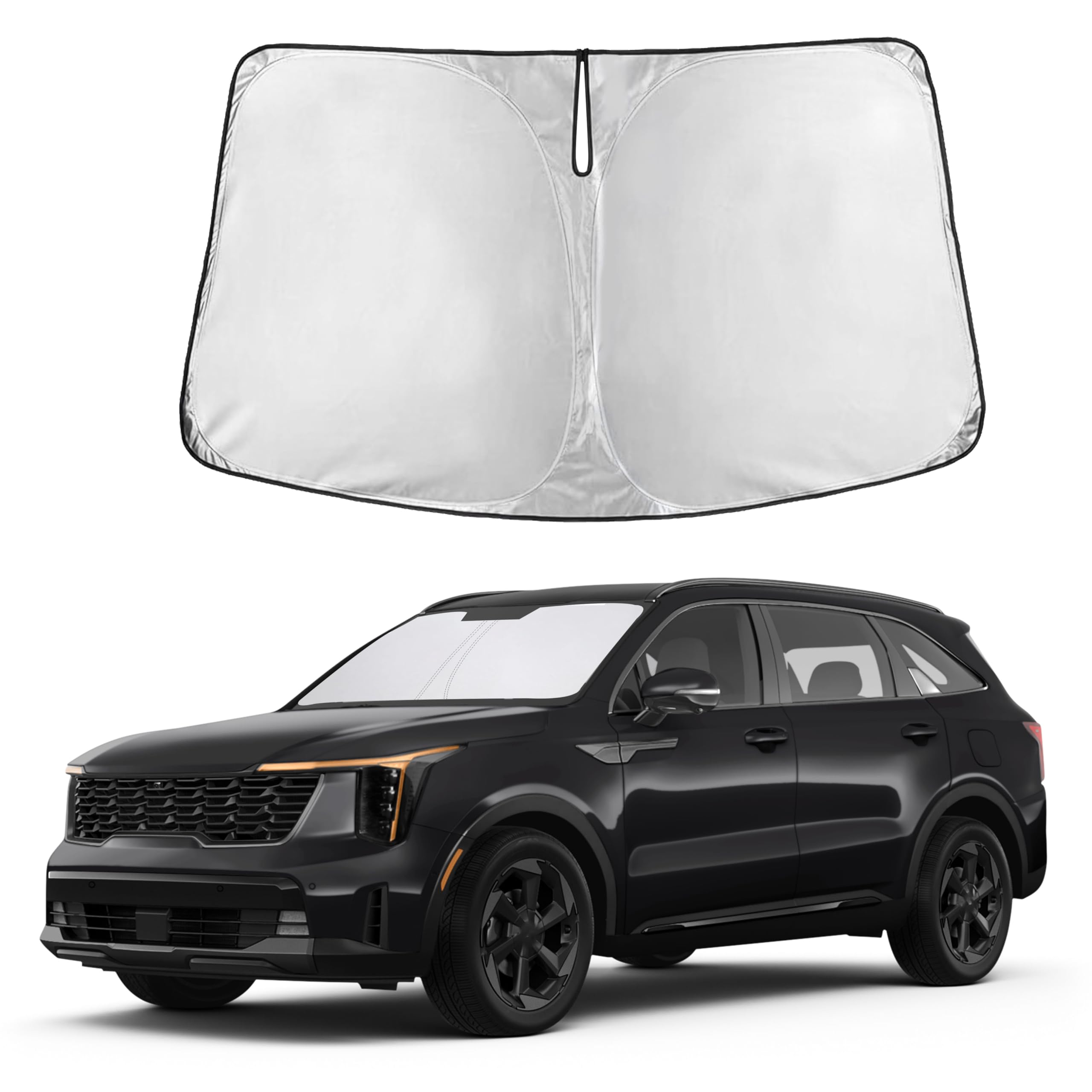 Front Windshield Sun Shade & Car Window Sun Visor