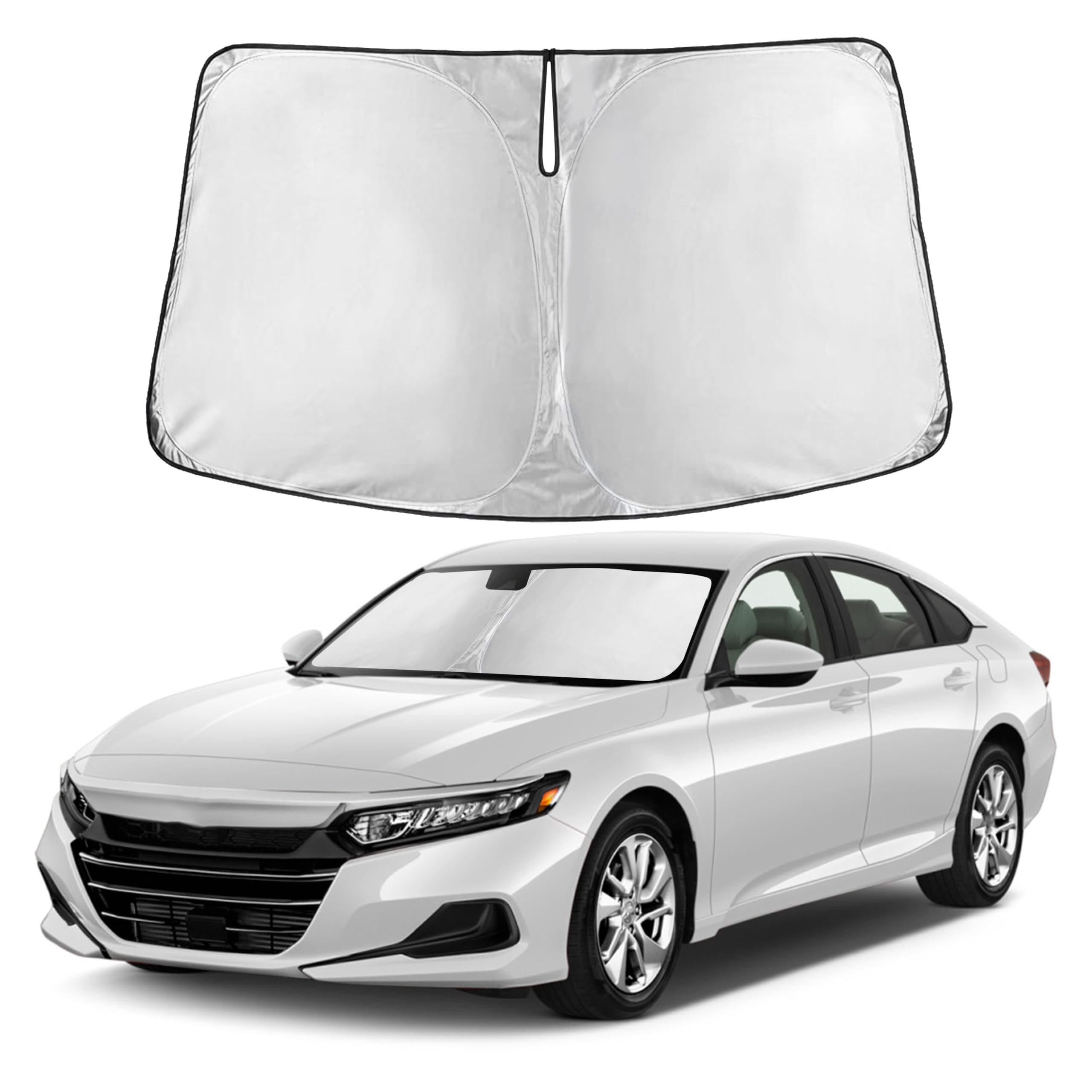 Front Windshield Sun Shade & Car Window Sun Visor