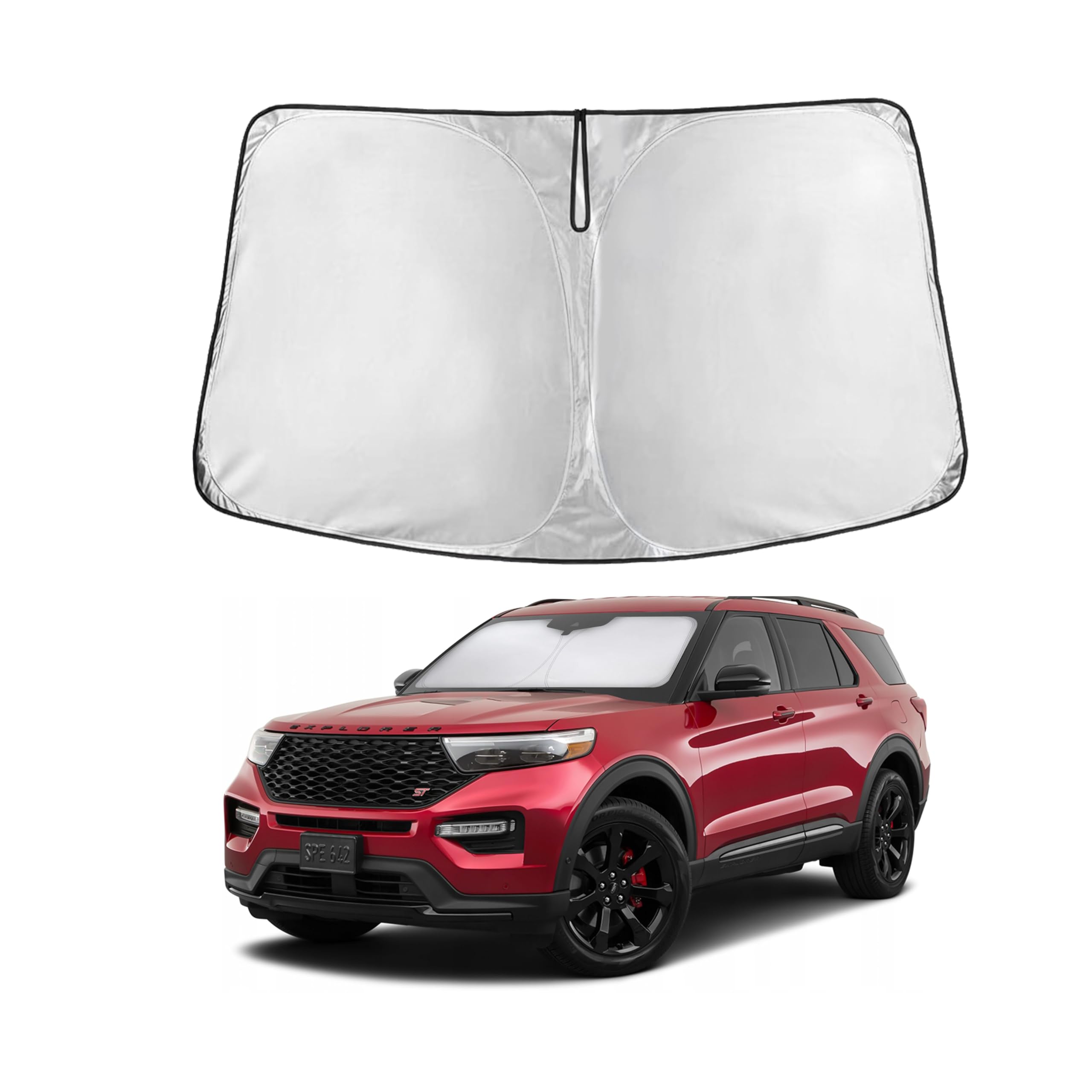 Reflective RV Windshield Sunshade for UV & Heat Protection