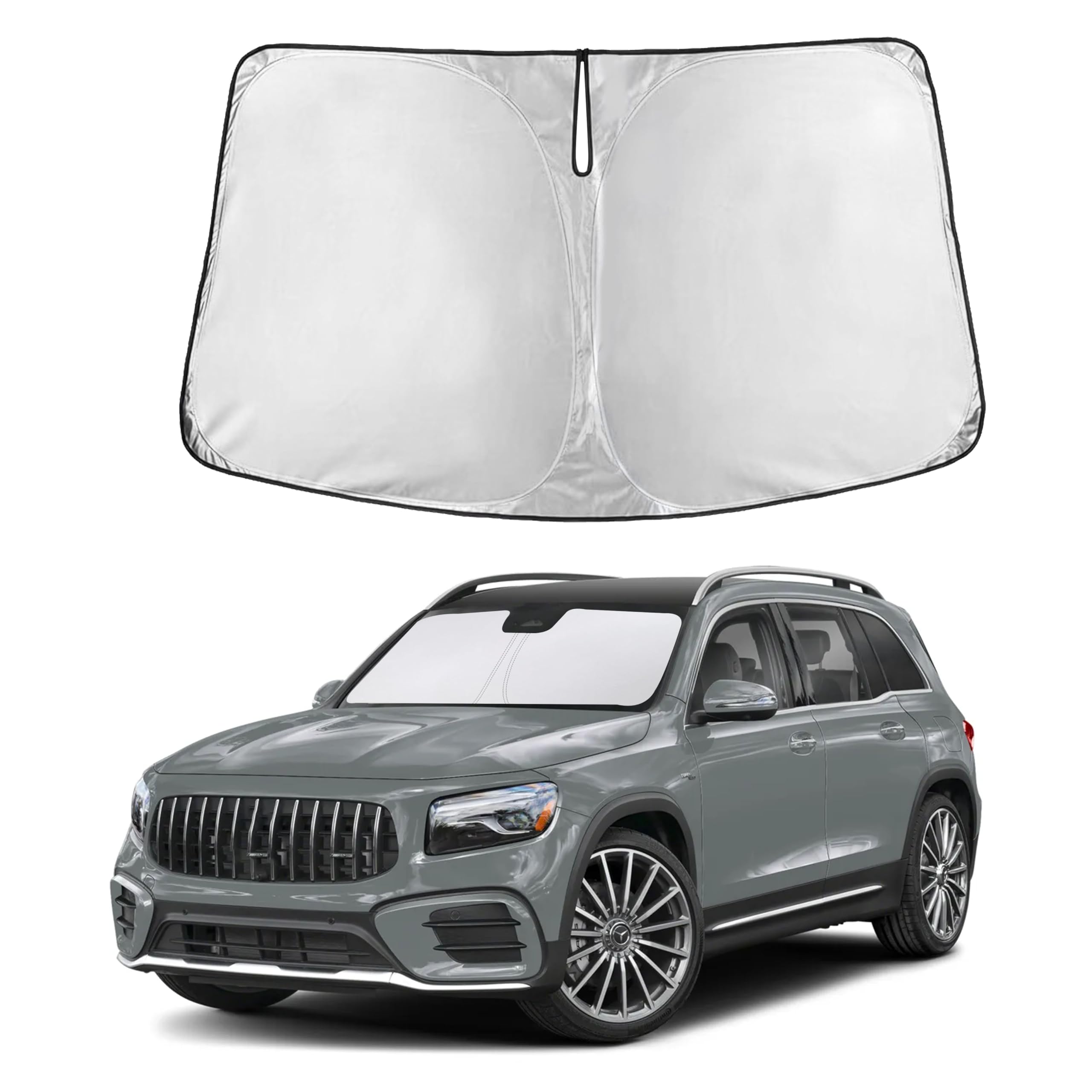 Front Windshield Sun Shade & Car Window Sun Visor